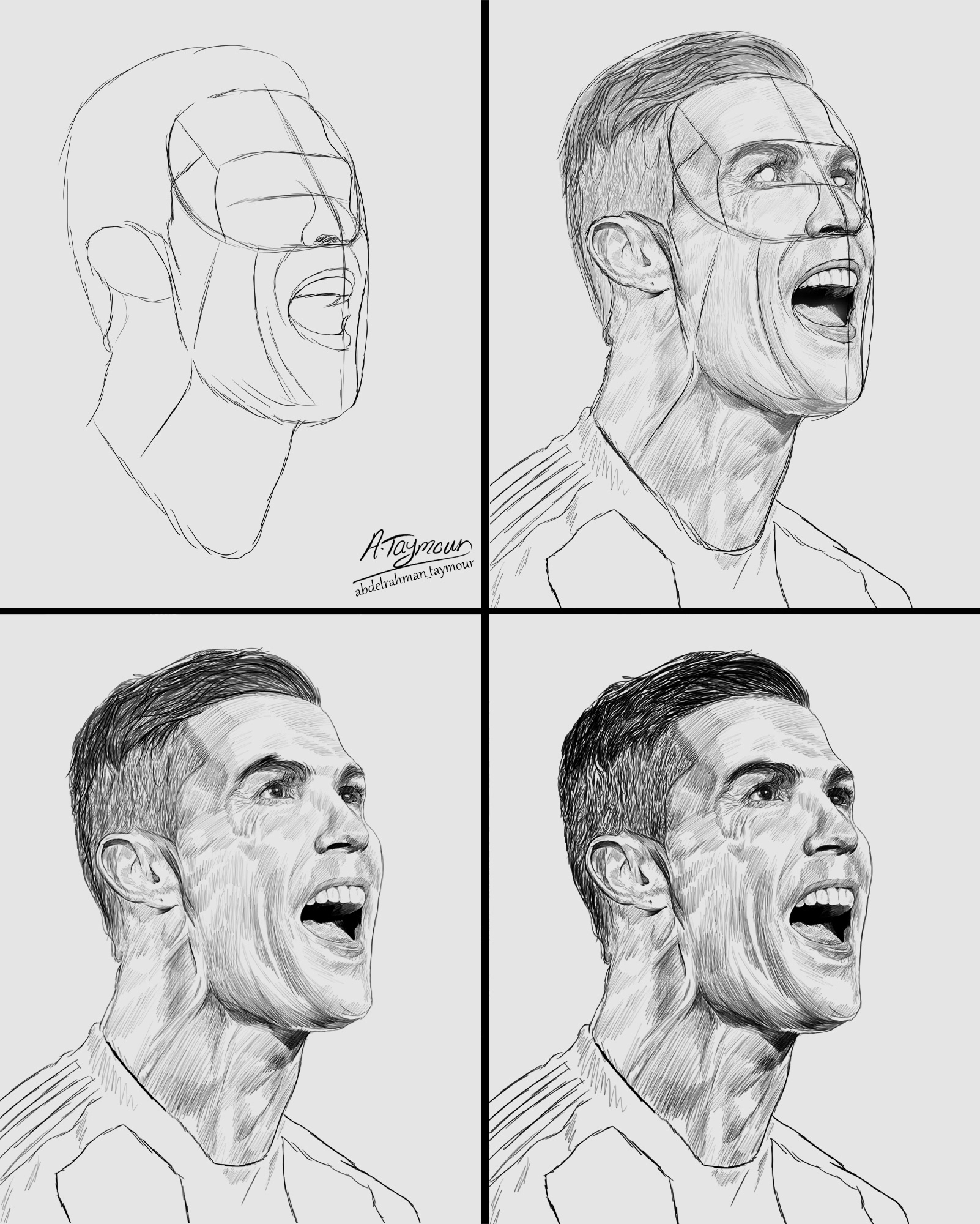 Drawing Cristiano Ronaldo – Sabayi the Artist-saigonsouth.com.vn