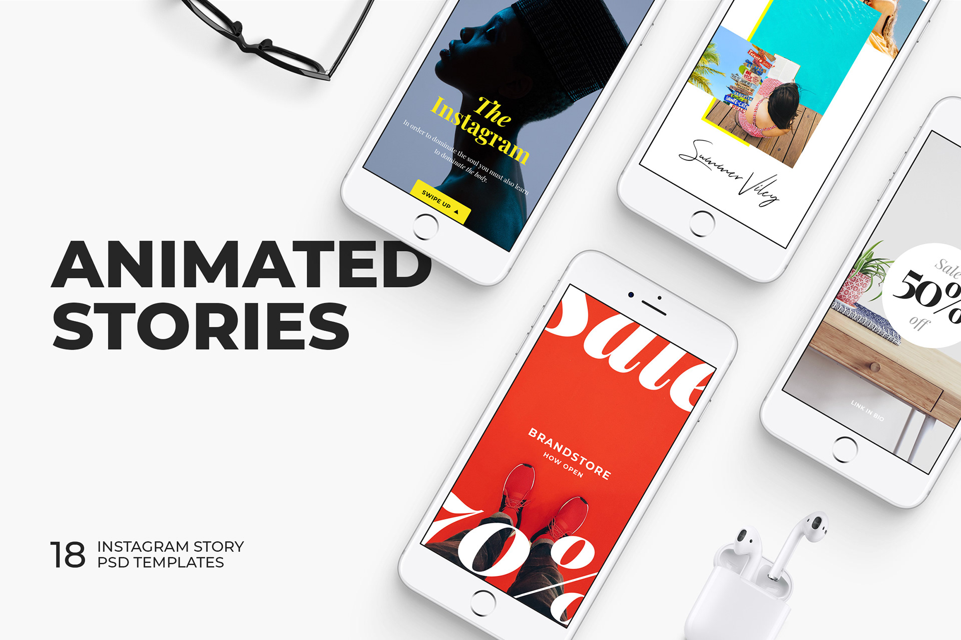FREE-03 ANIMATED Stories Templates on Behance