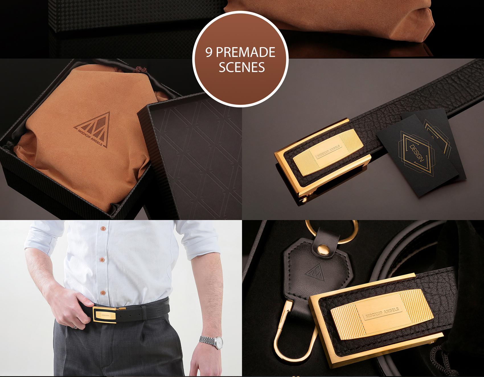 Download Leather Belt Branding Kit On Behance