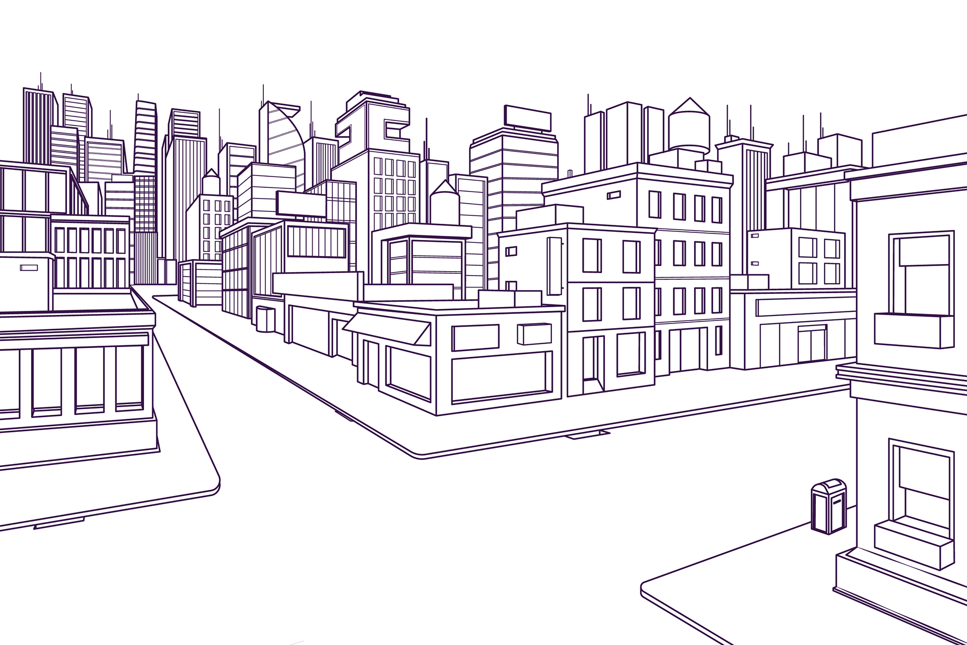 Perspective City Illustrator