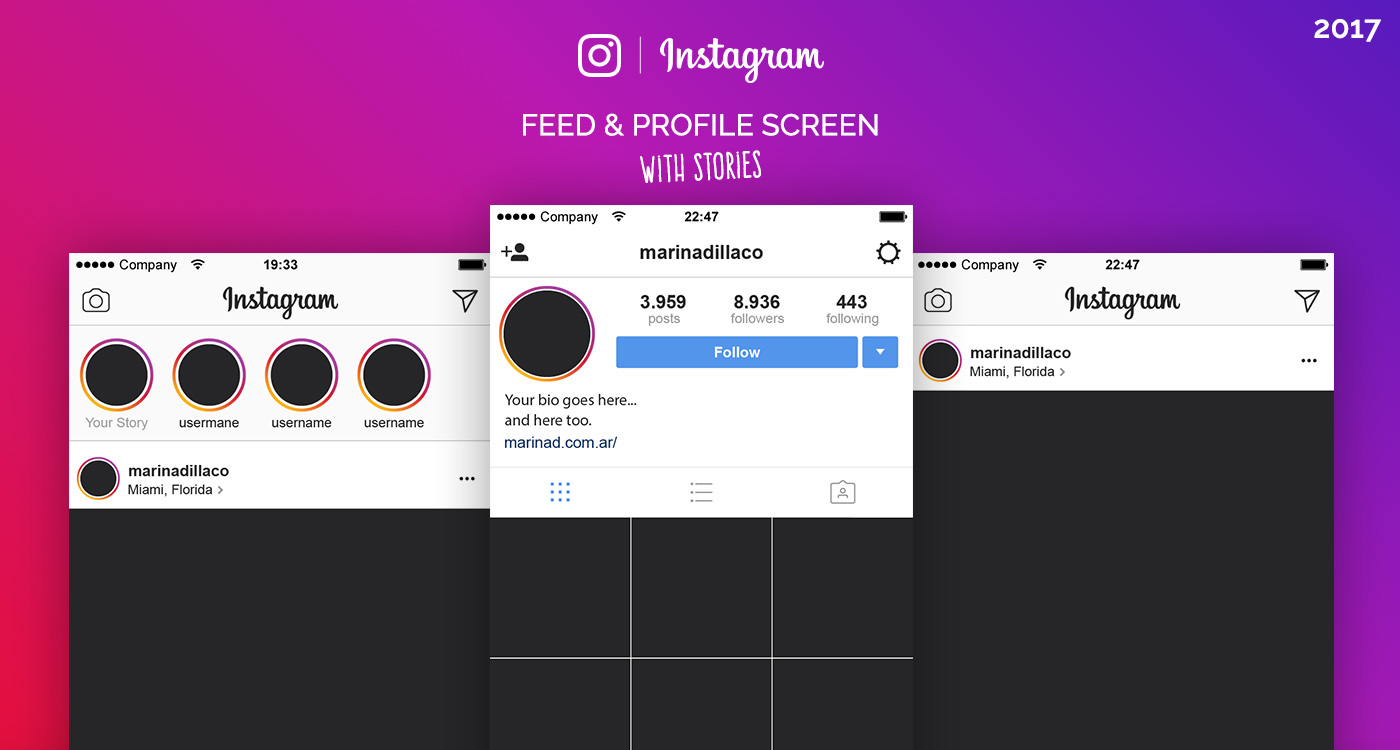 Fake Instagram Profile Template Free