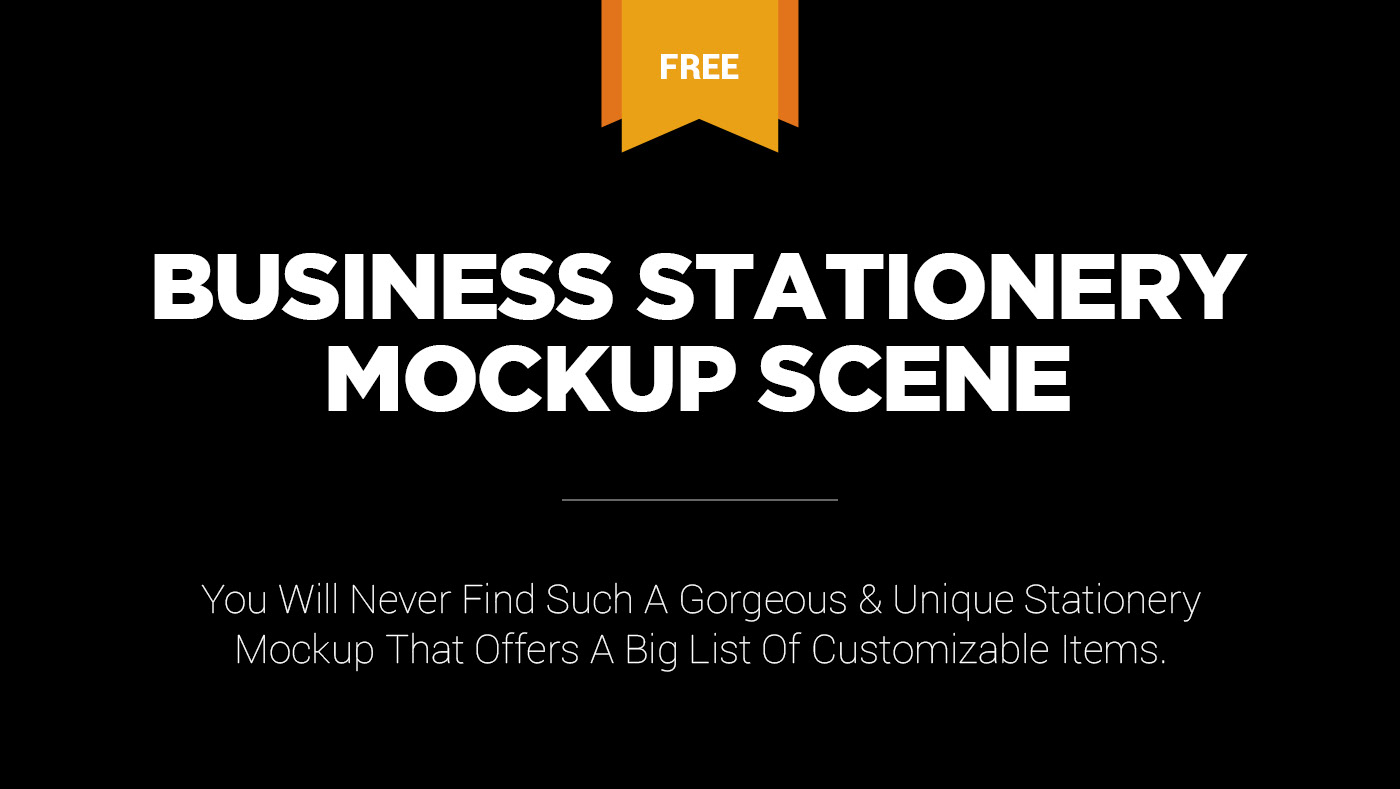 Download Free Business Stationery Mockup Scene On Behance PSD Mockup Templates