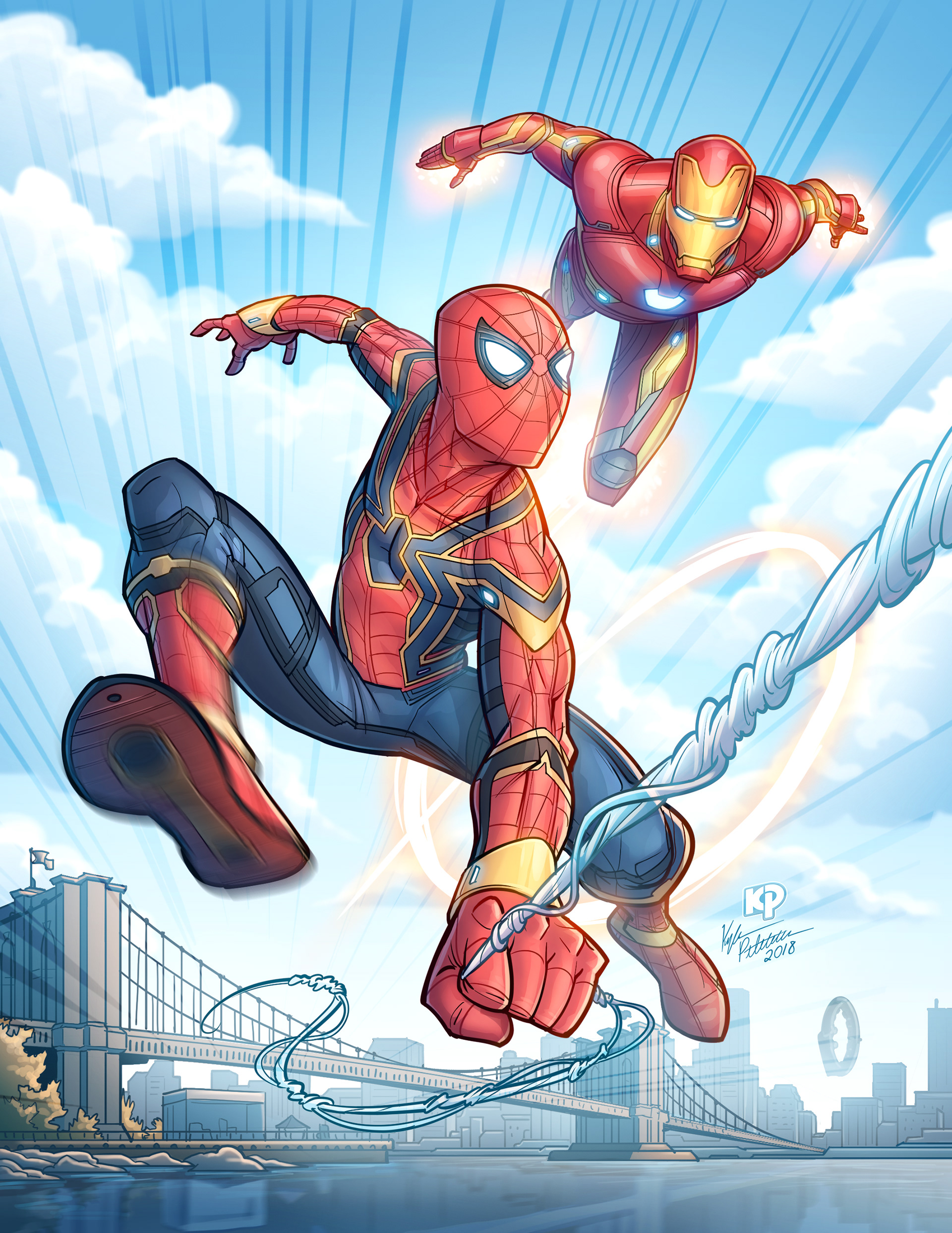 iron man iron spider spiderman marvel tony stark peter parker avengersinfin...