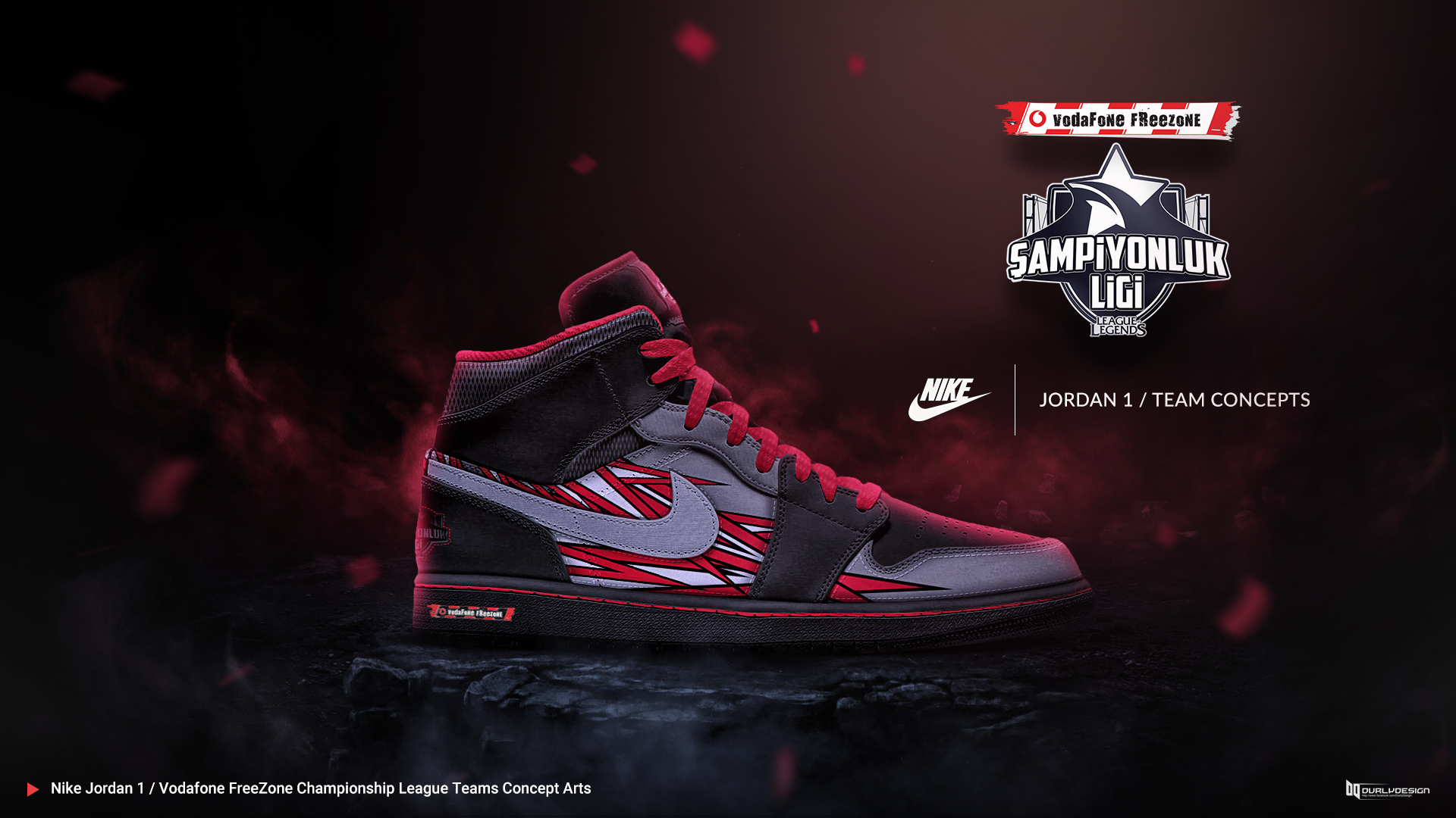 let's do it Antecedent courtesy Nike Jordan 1 / eSports Teams Concept Arts. on Behance