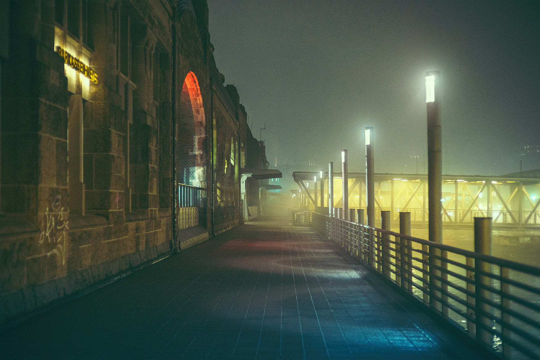 Continuing to explore foggy Hamburg at Night with Mark Broyer