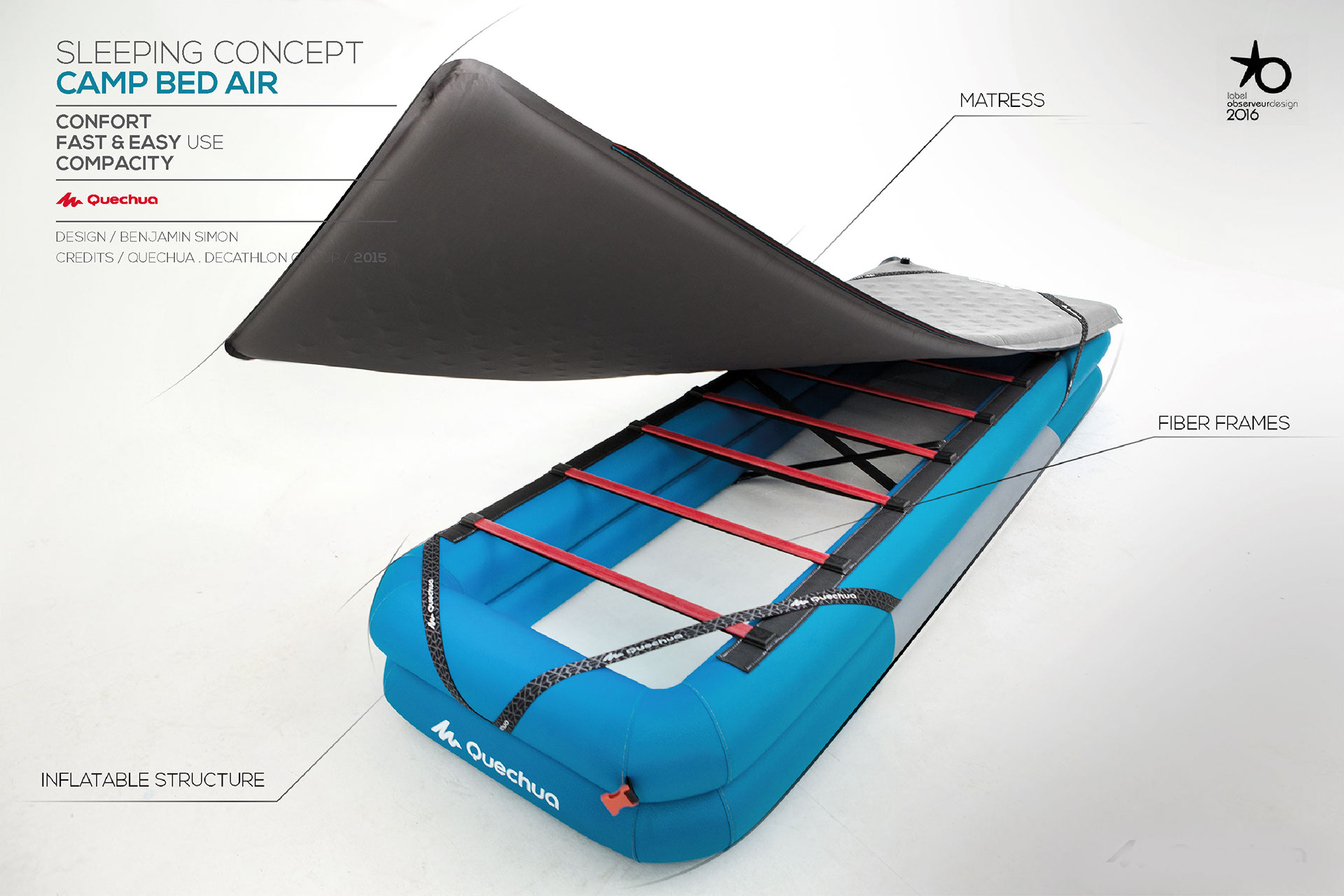 decathlon inflatable bed base