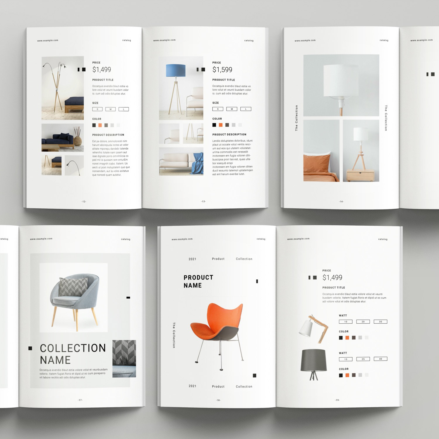 InDesign Template Minimal Product Catalog Layout Behance