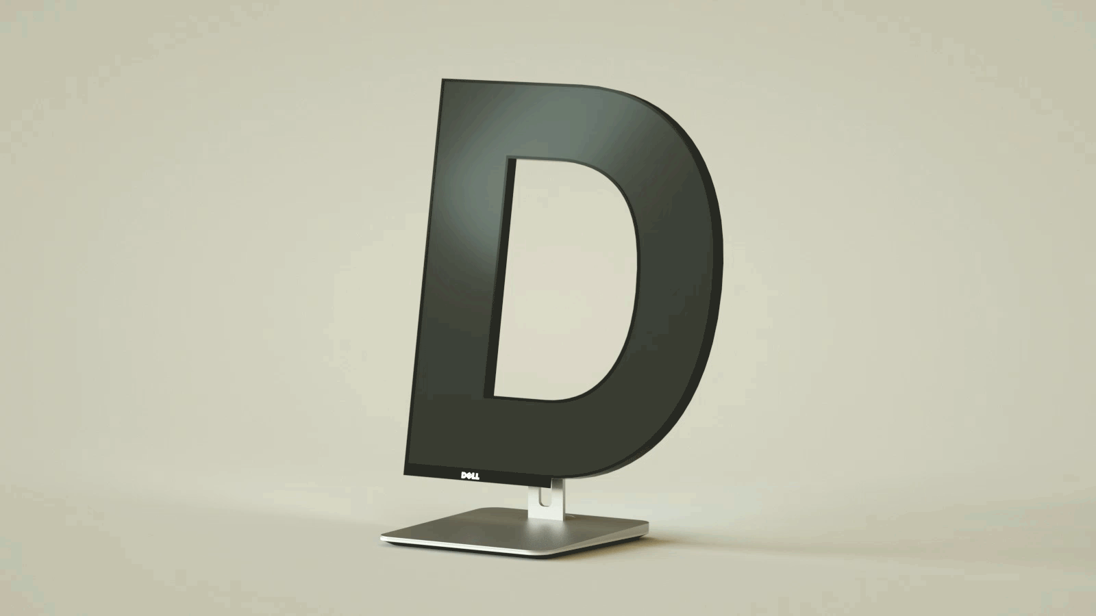 Alphabet Letters Designed As Electronic Gadgets - D