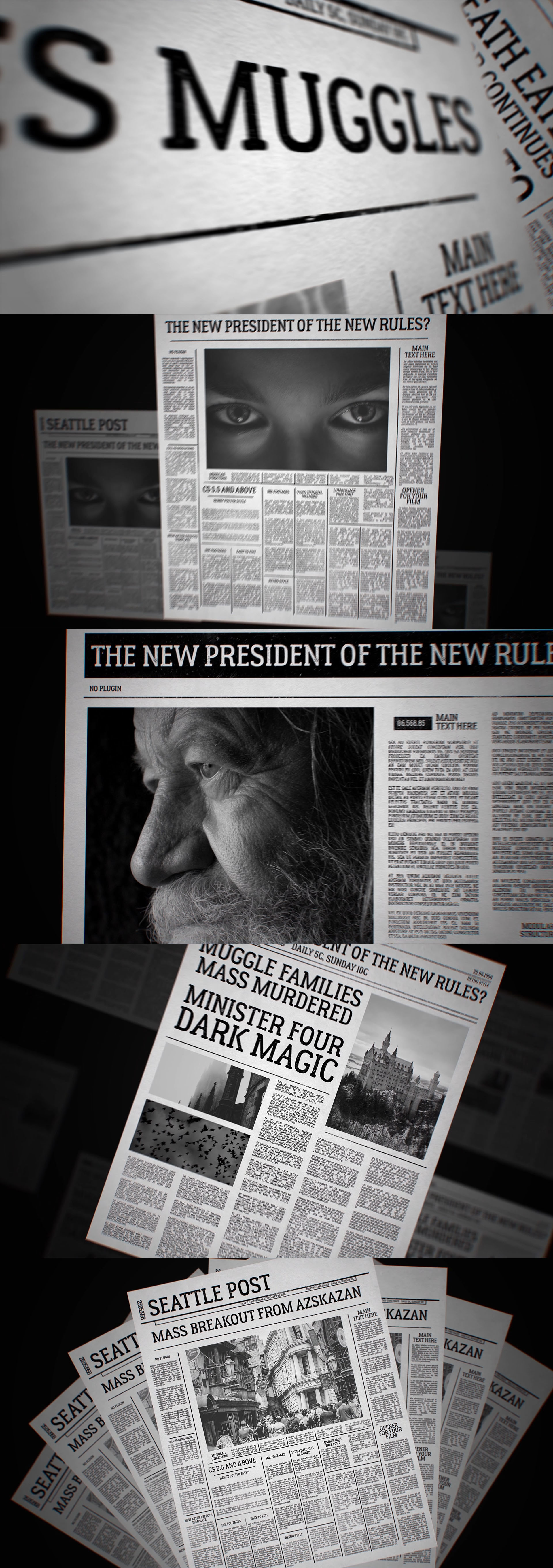 Newspaper After Effects Template Free Download aepremieraudiojungle