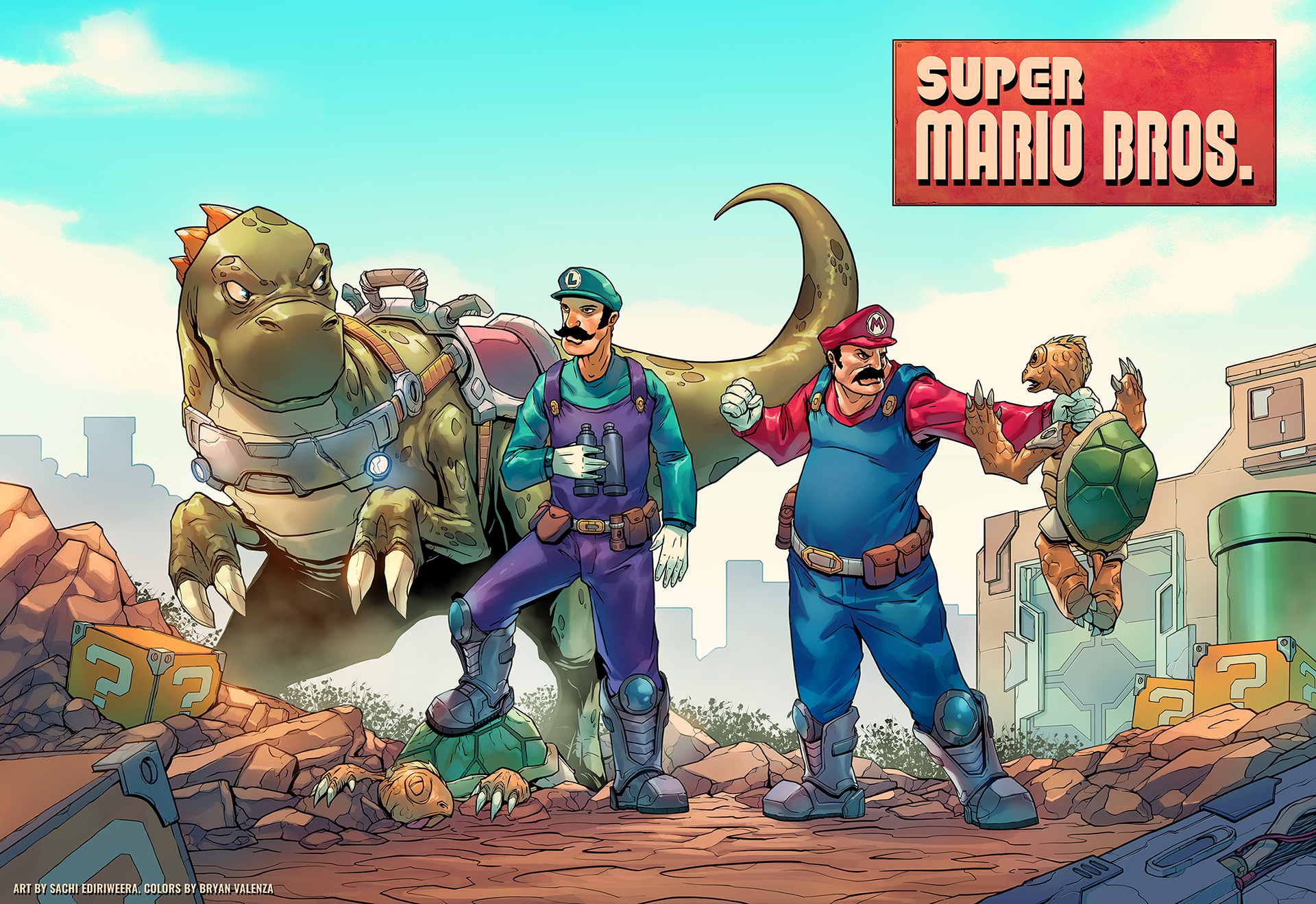 My semi take of a Super Mario comic world. 
