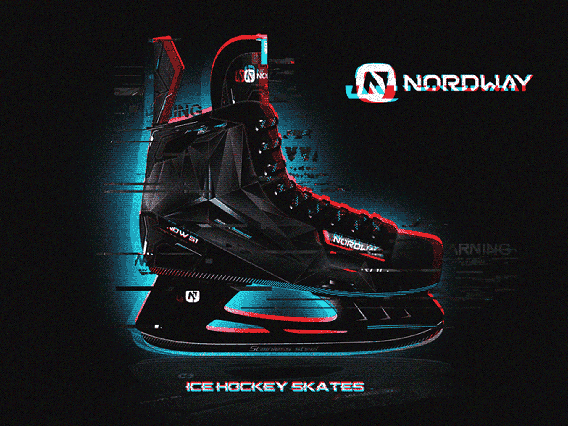 Ice Skates. Hockey series.