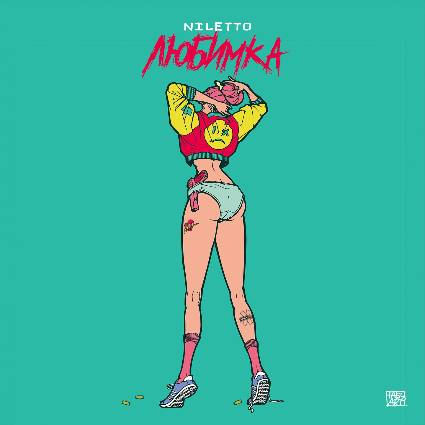 любимка niletto track cover ILLUSTRATION girl cd обложка трека music.