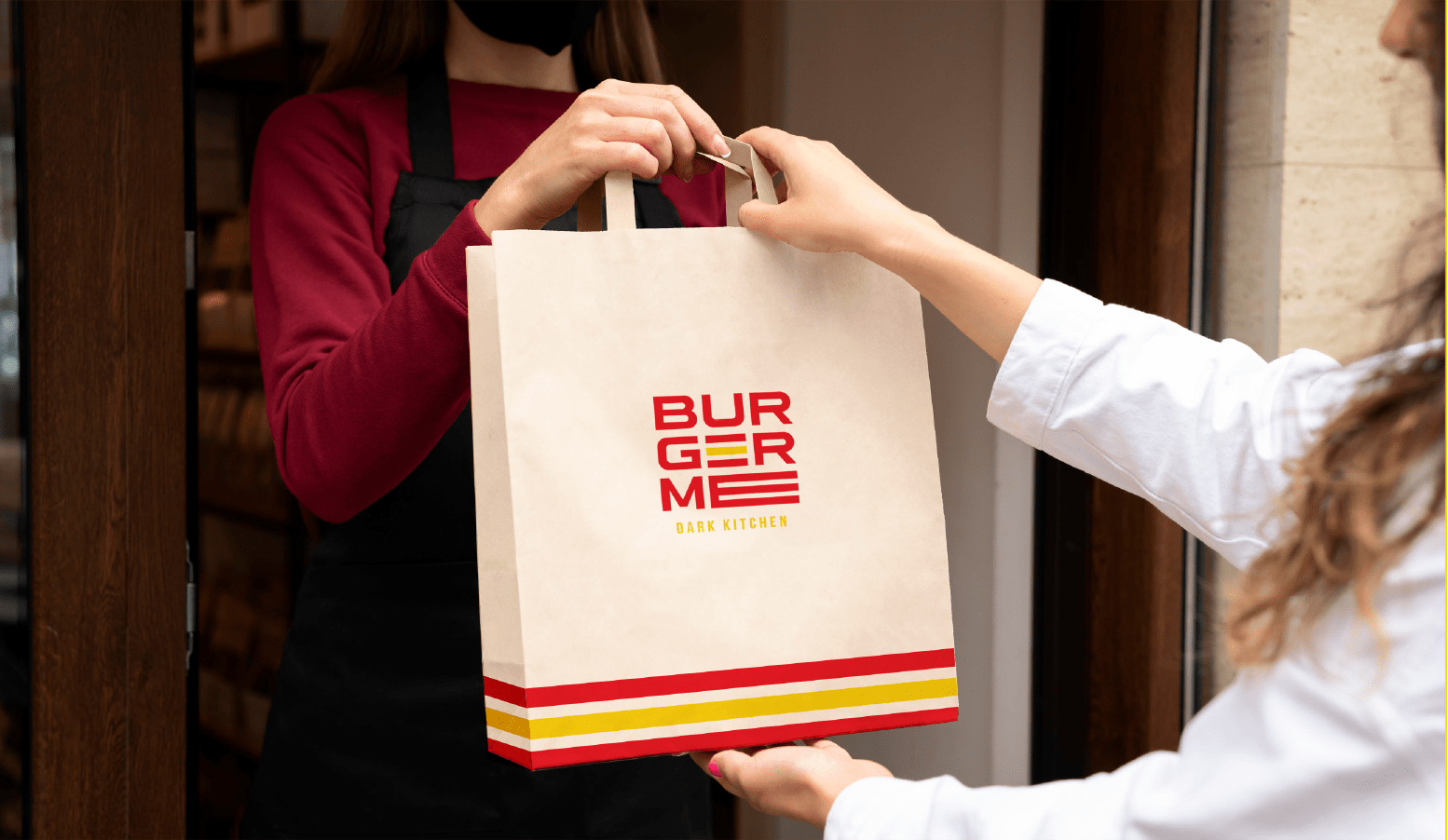 Burger restaurant logo design, branding, visual identity 