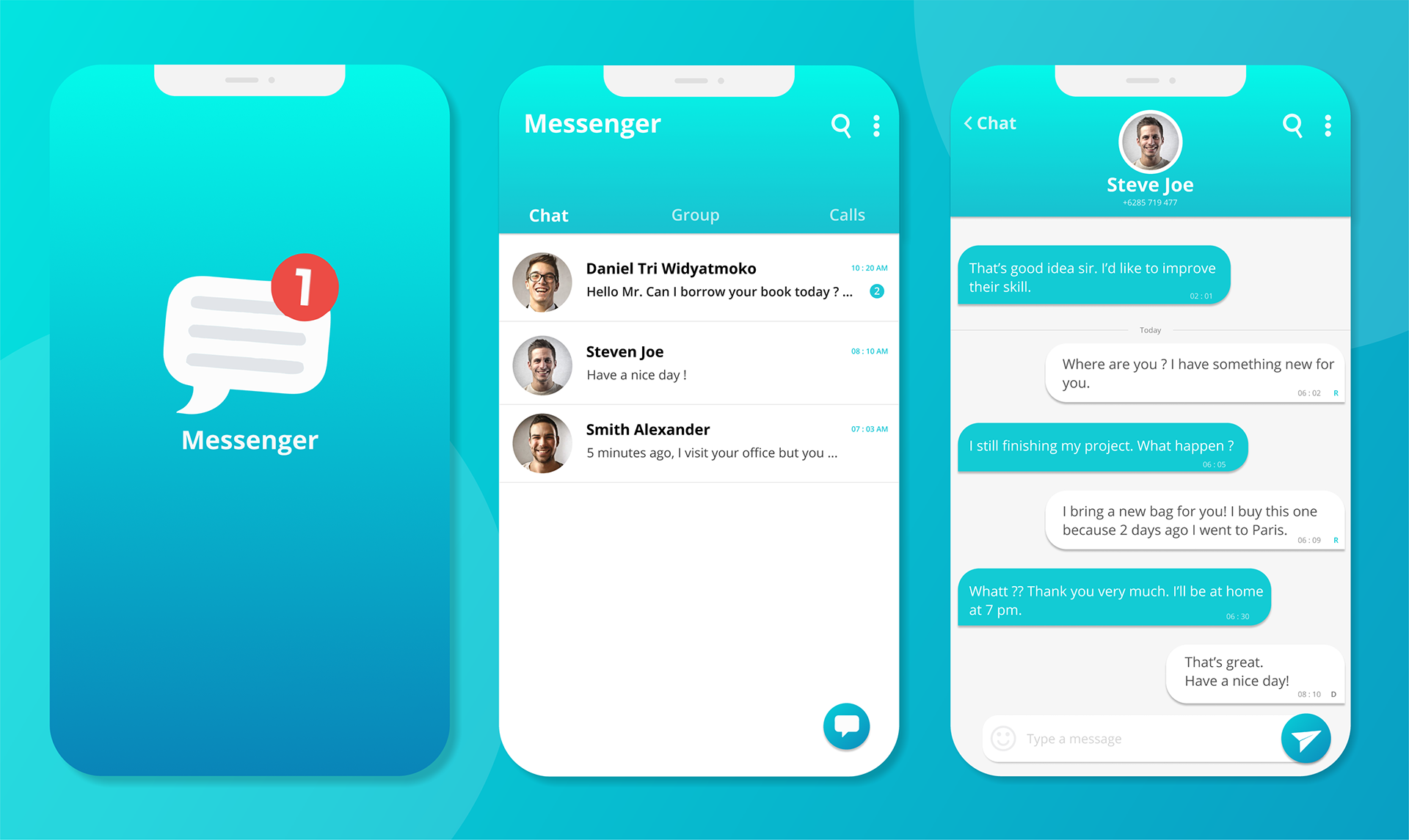 chat application ui design UX design User Interaction user experience conve...