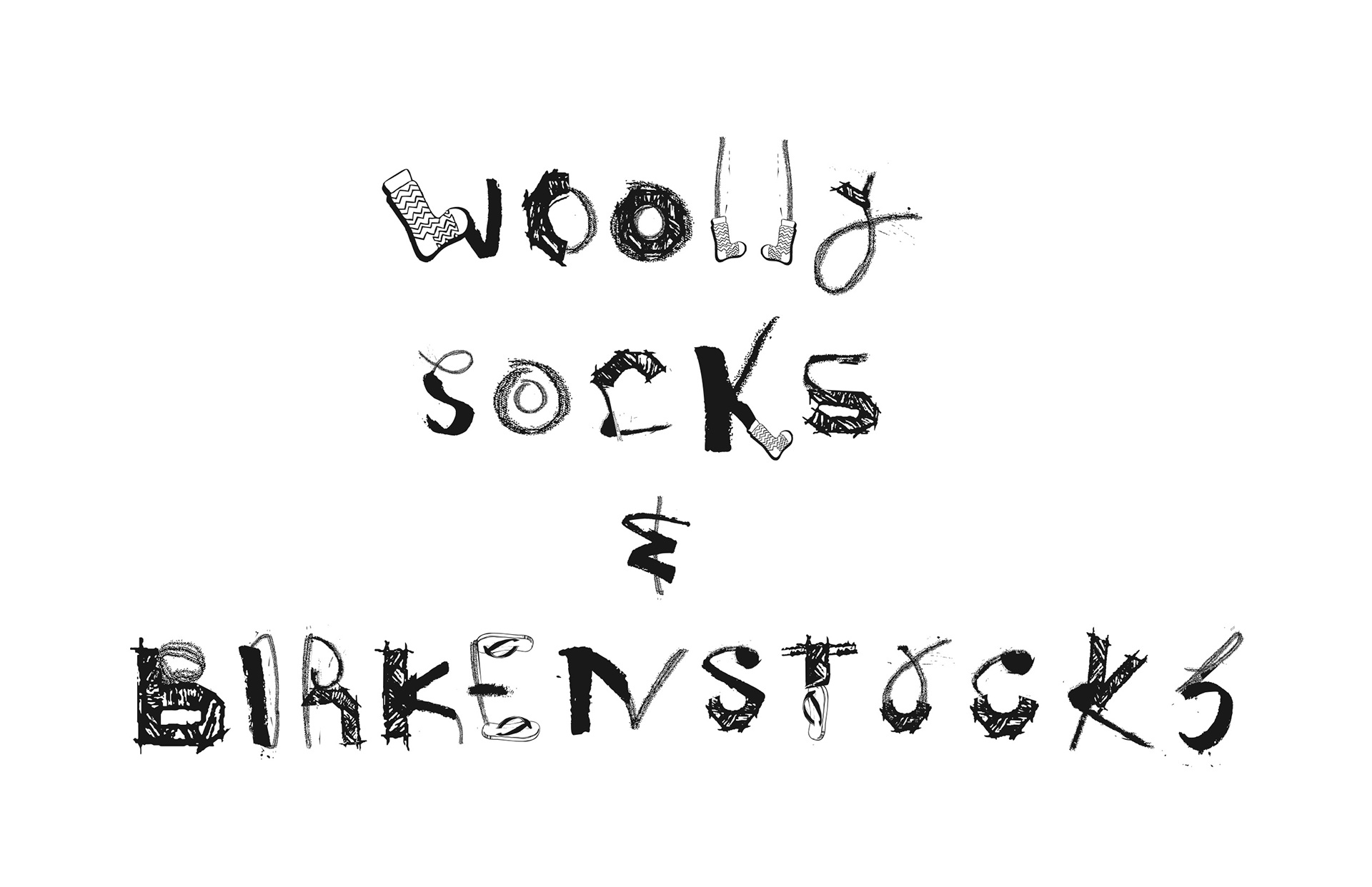 wooly socks and birkenstocks