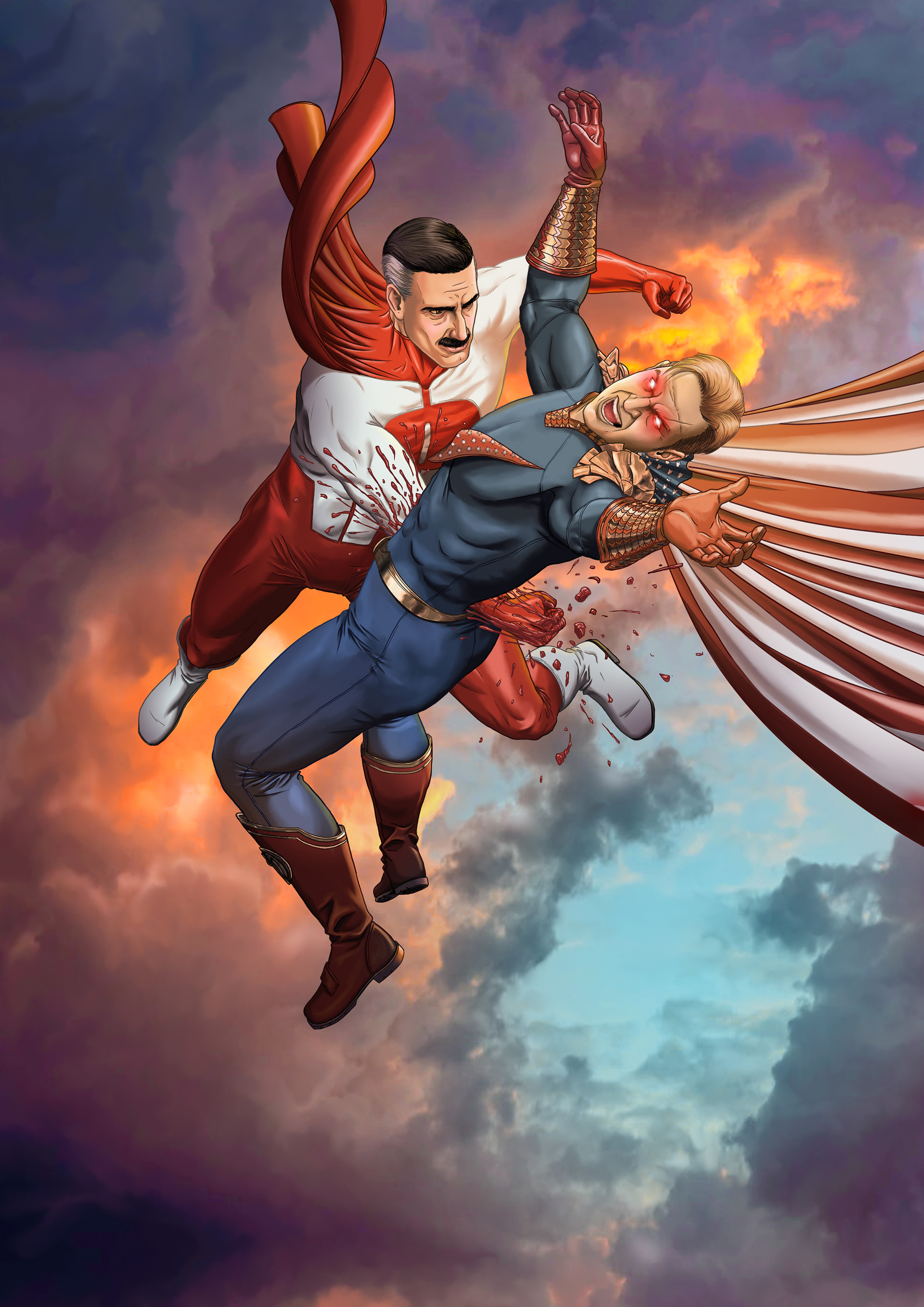 Omni man vs superman