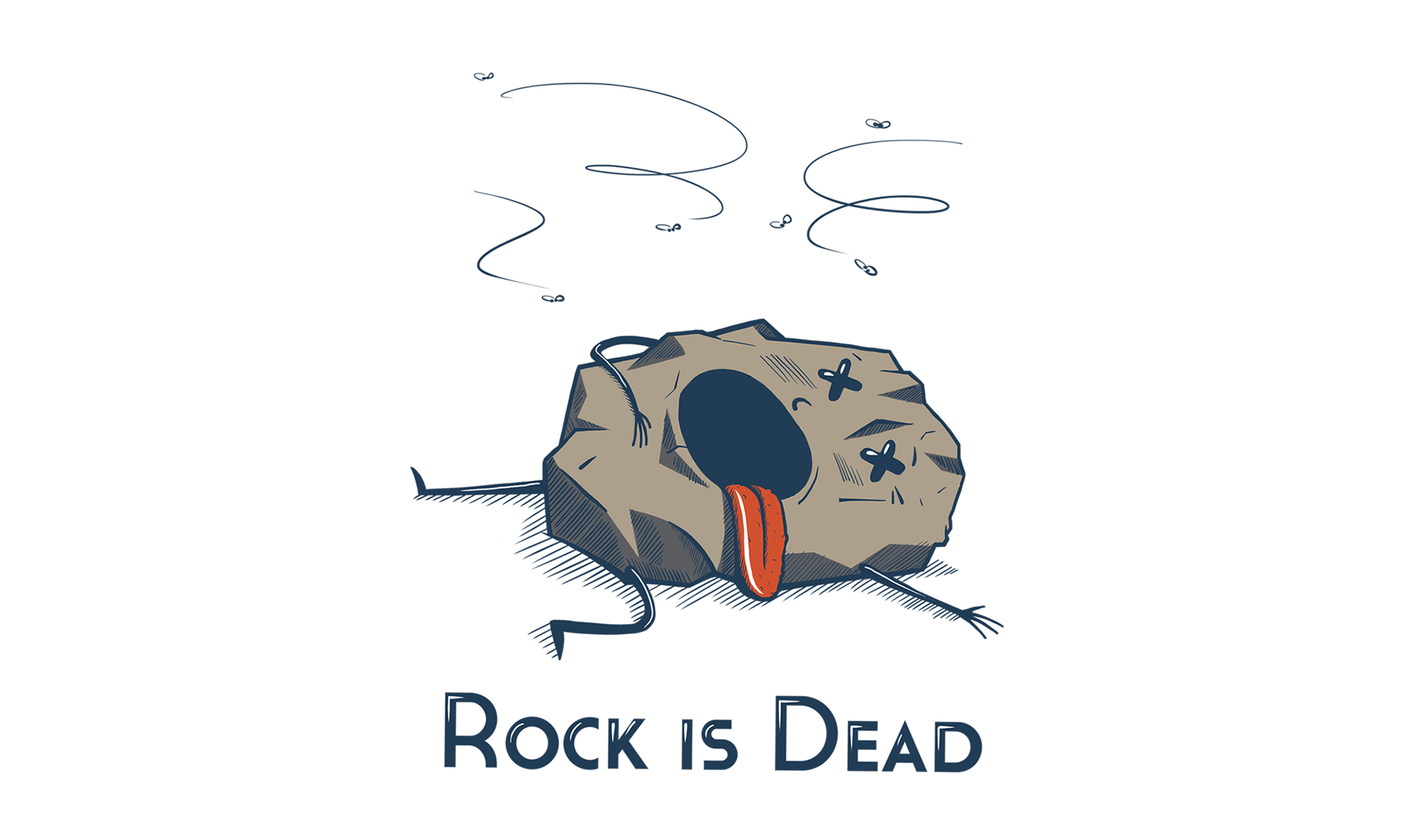 T-Shirt Design 'Rock is Dead' on Behance