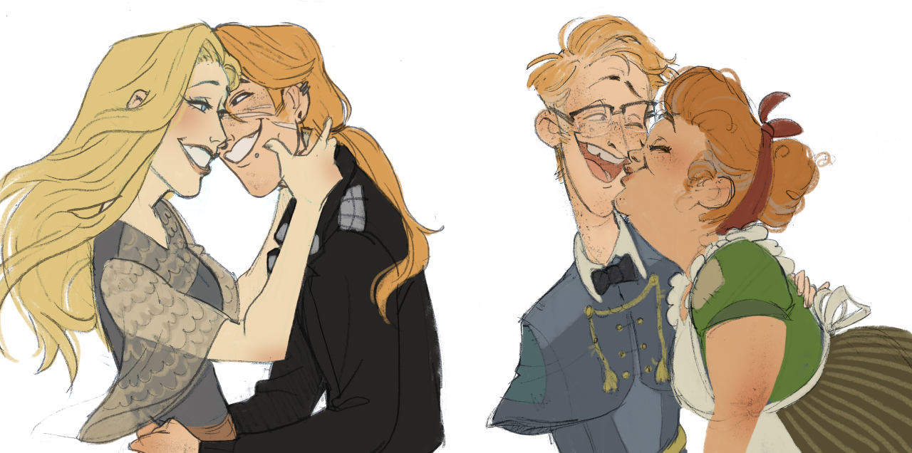 harry potter Fan Art pairings.