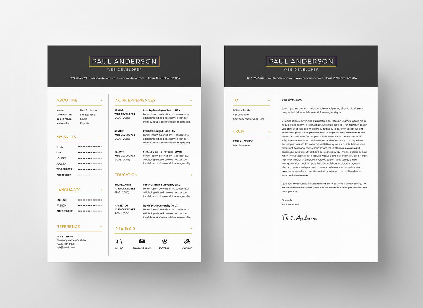 Free Resume And Cover Letter Templates from mir-s3-cdn-cf.behance.net