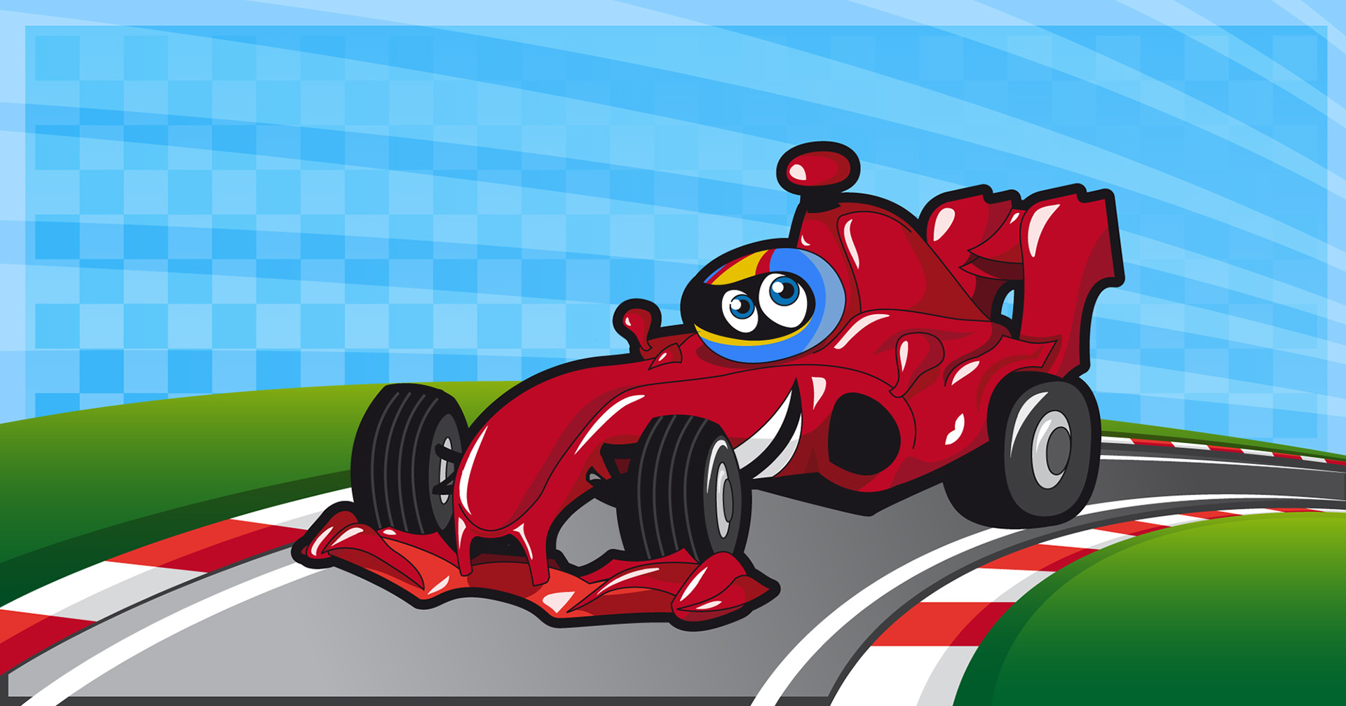 Formula 1 Race Car Cartoon Character | Behance