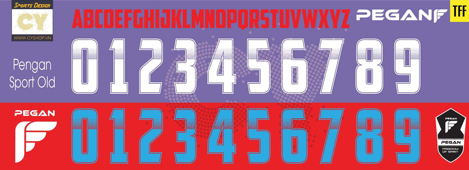 sports jersey number font
