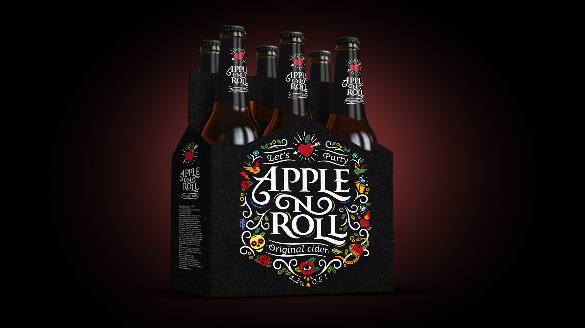 cider Packaging ILLUSTRATION Label apple brand graphic beer party.