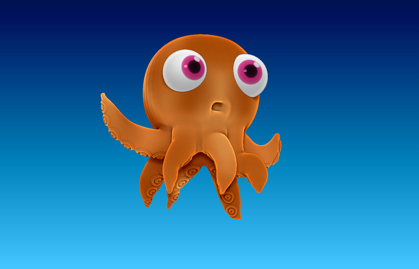 3D Octopus | Cartoon character design | Behance