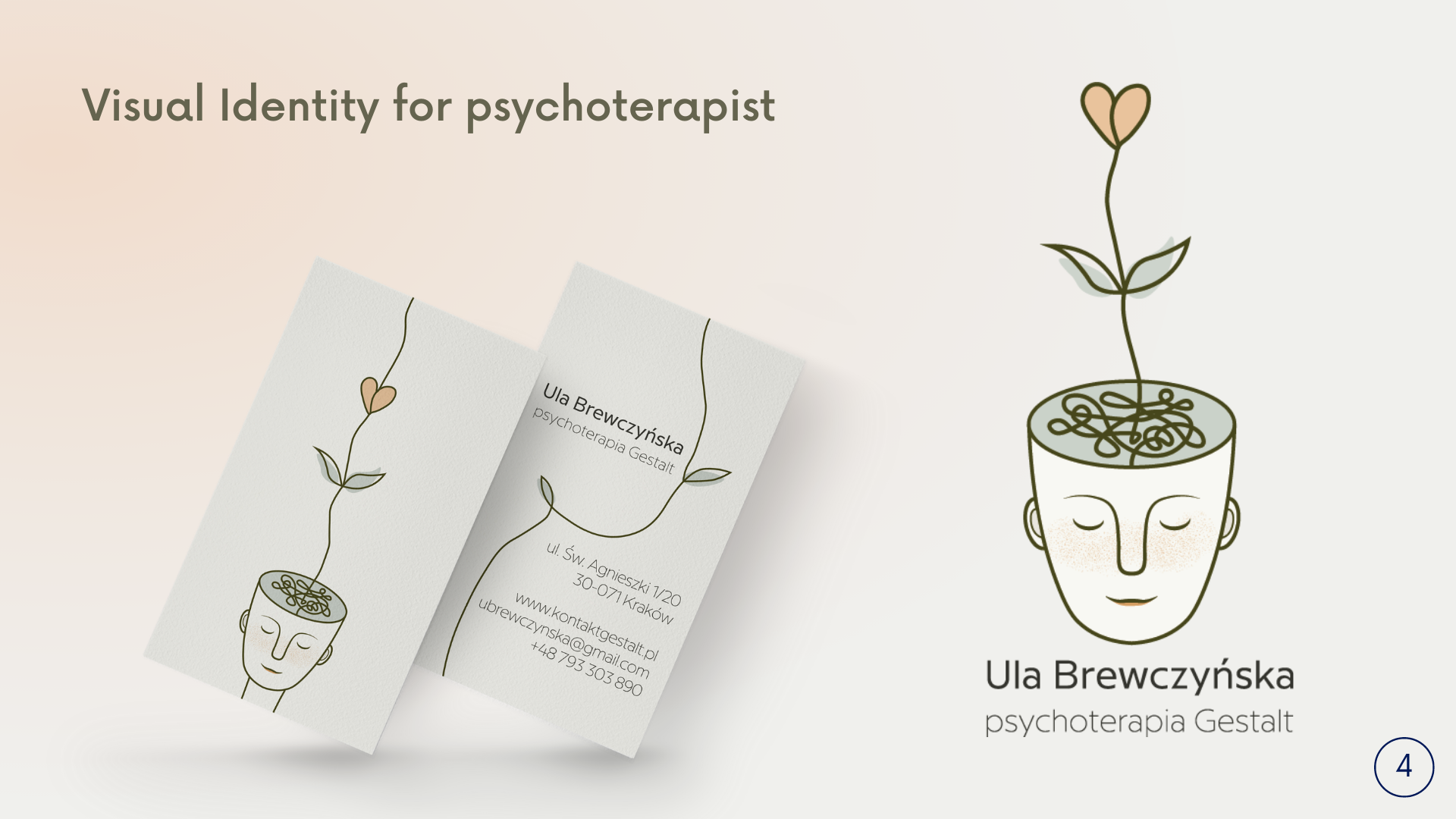 Visual identity for psychotherapist