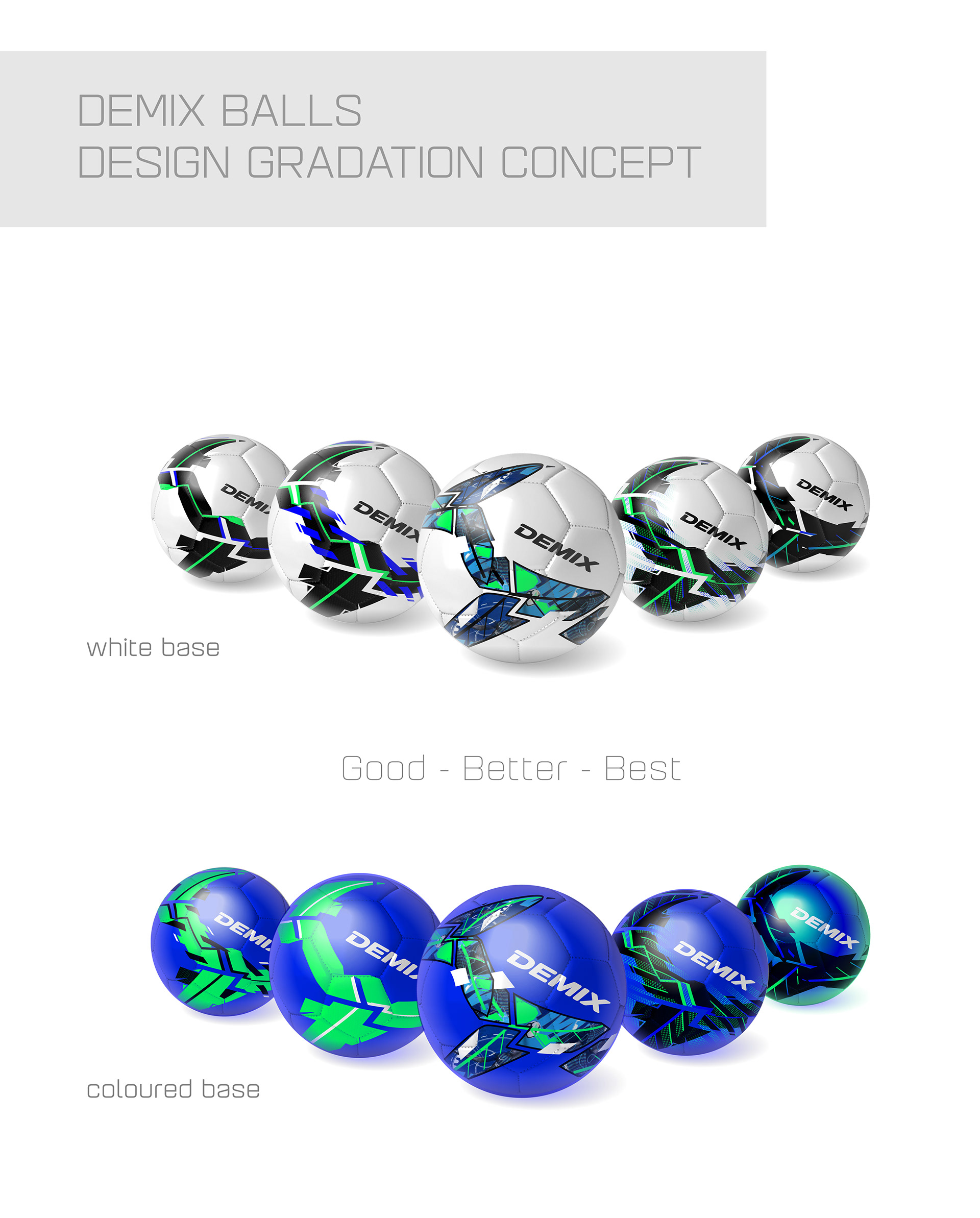Graphic design for TOP segment of soccer balls
