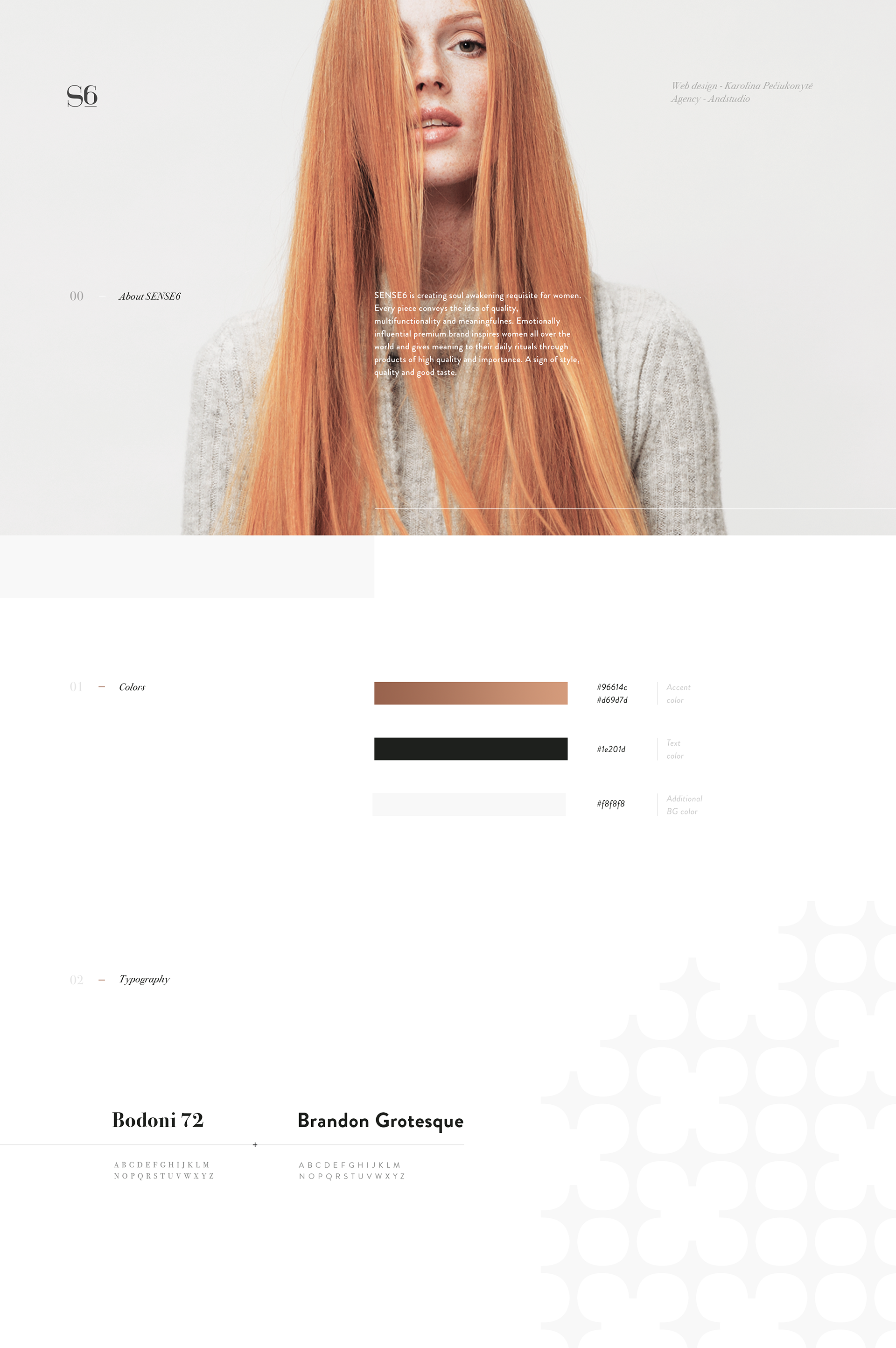 Web Design: Sense6 Fashion Website Design