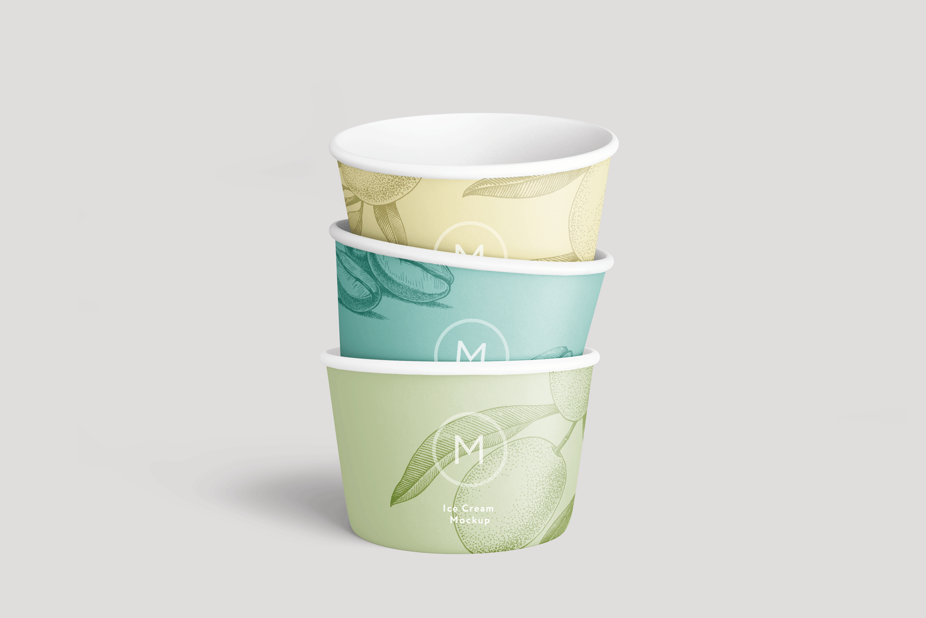 Download Ice Cream Paper Cup Mockup On Behance