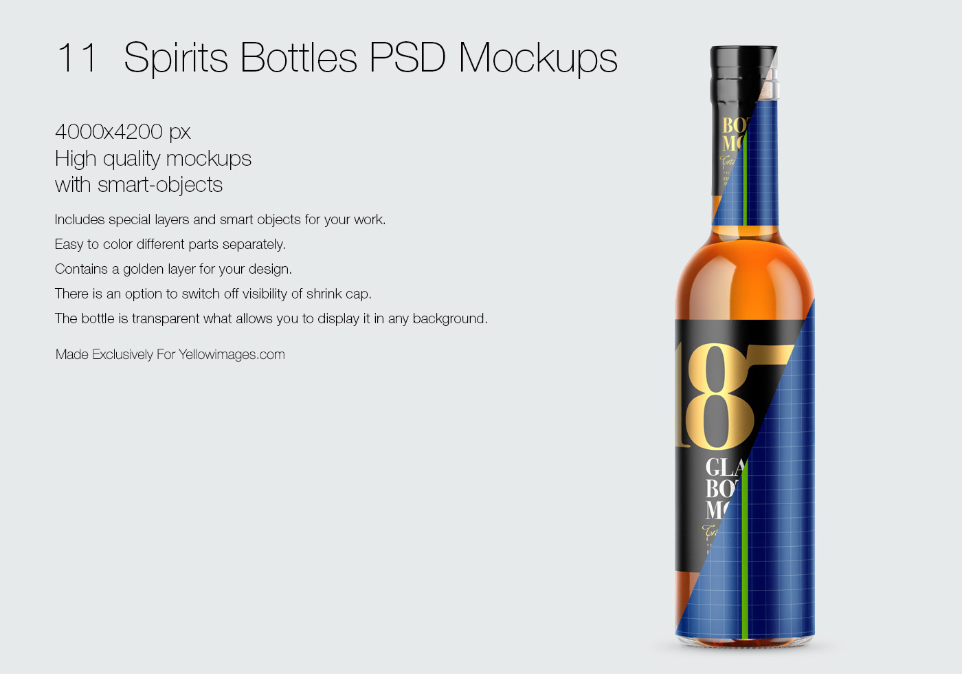 Download 11 Spirits Bottles Psd Mockups On Behance Yellowimages Mockups