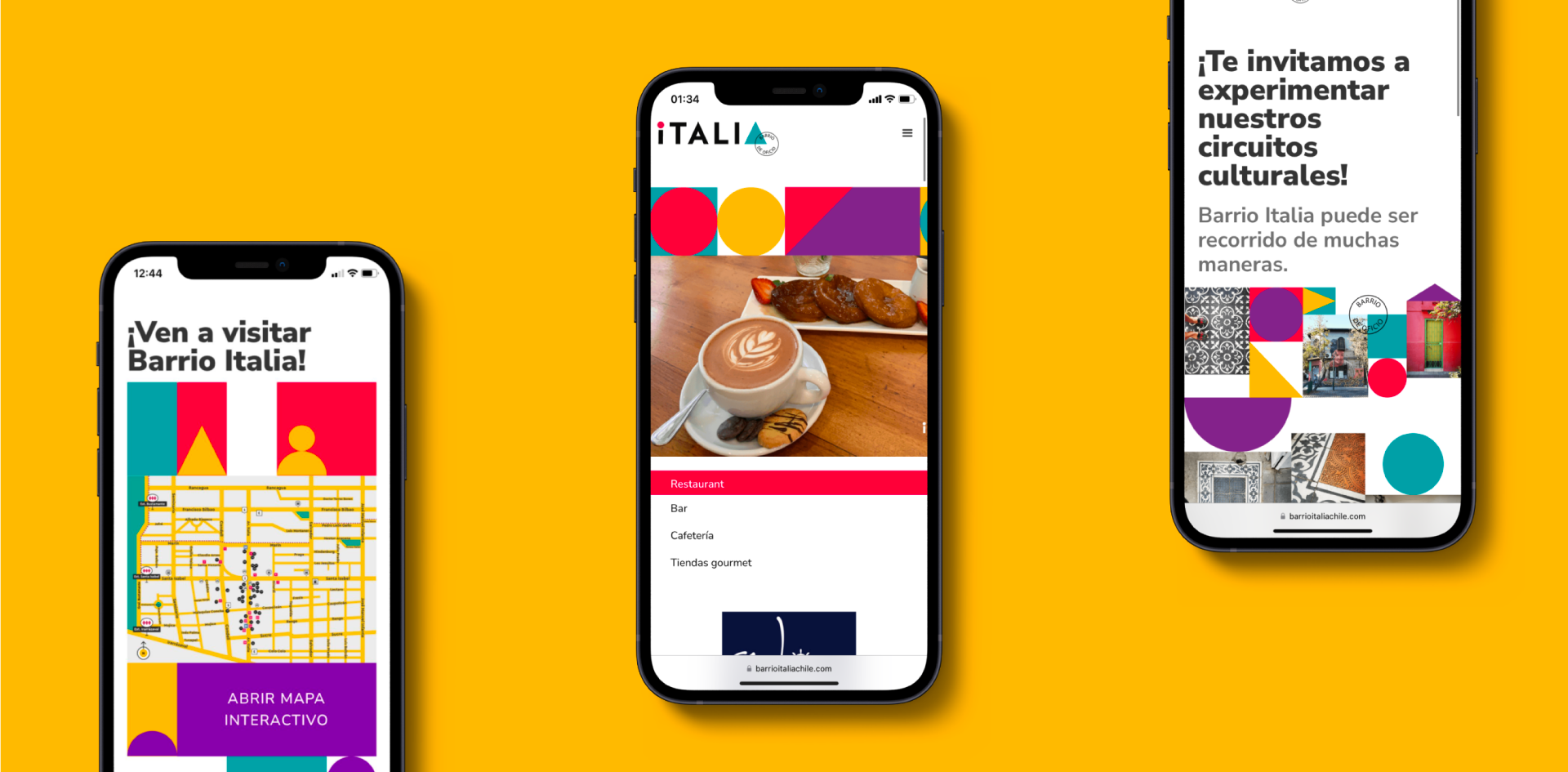 website for Barrio Italia