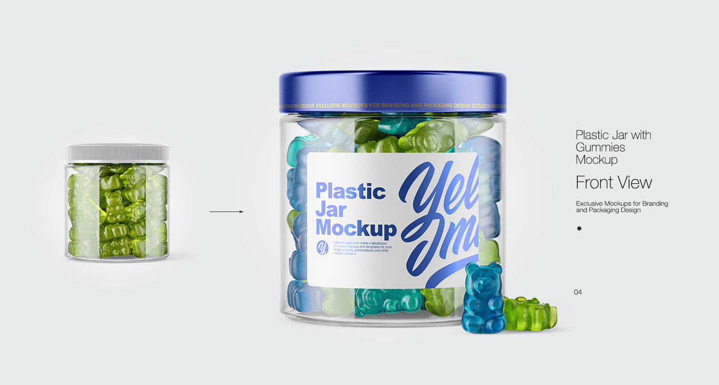 Download 6 Plastic Jar With Gummies Mockups On Behance PSD Mockup Templates