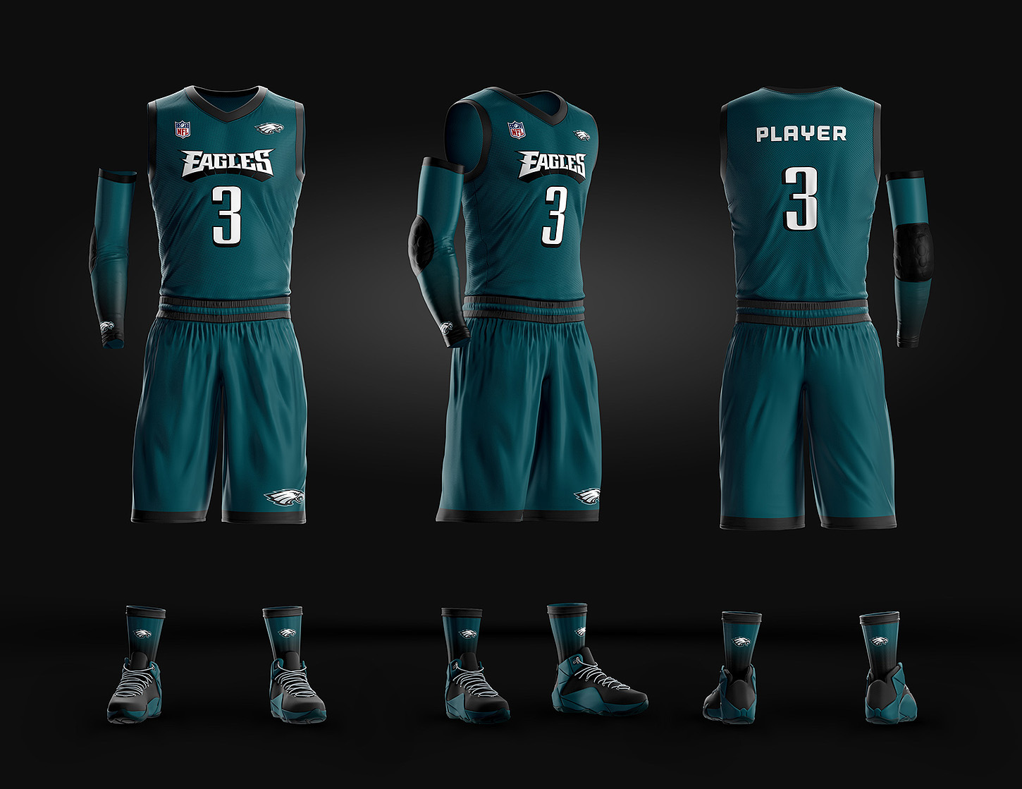 Basketball Uniform Jersey PSD template 