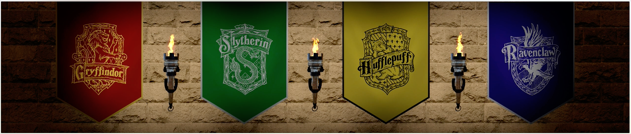 Harry Potter Animation - Hogwarts House Banners