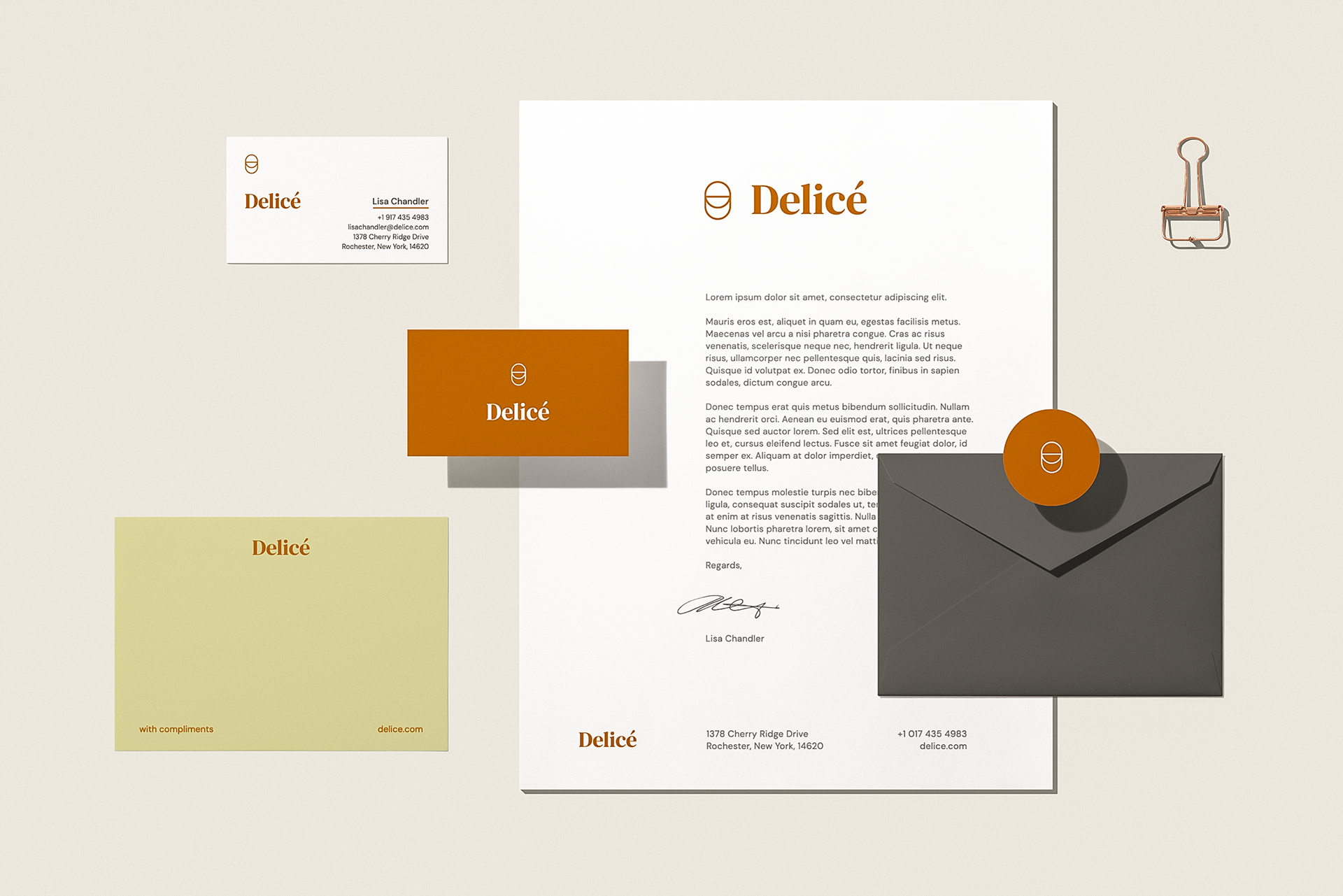 Artboard Studio introducing Delicè, a free customizable Brand Design Concept