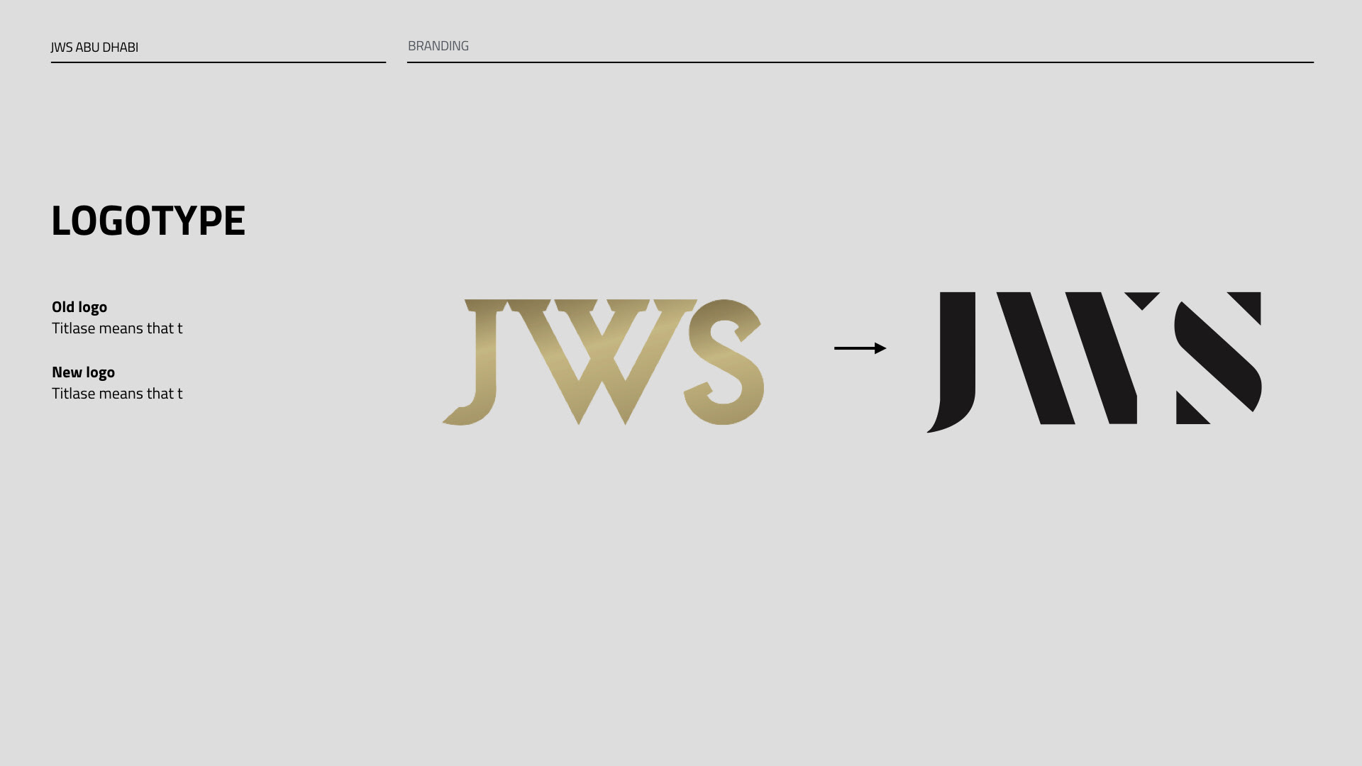 JWS Identity design and exhibition Campaign | Behance