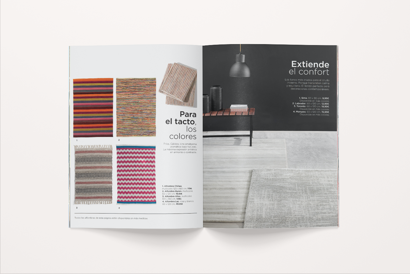 Catálogo alfombras, El Corte Inglés. on Behance