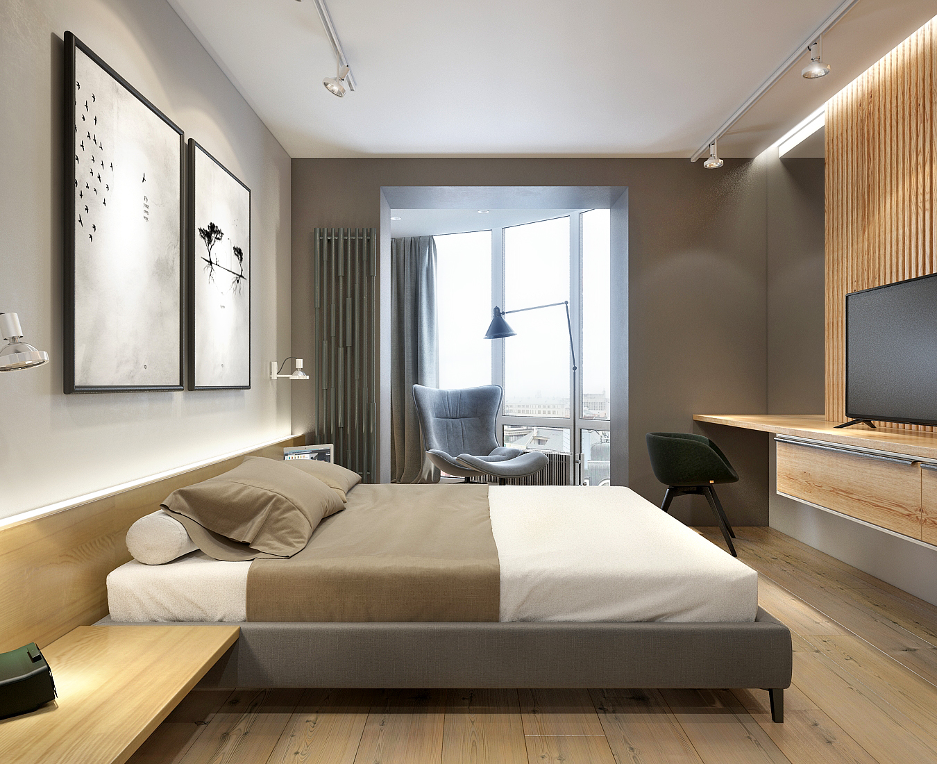 One bedroom apartment on Behance
