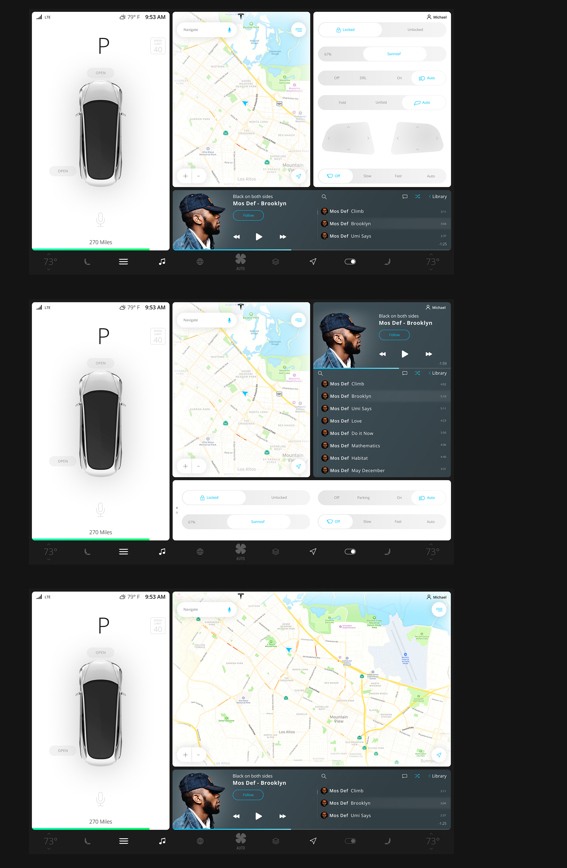 Interaction Design & UI/UX: A closer look at the Tesla Model 3 touchscreen