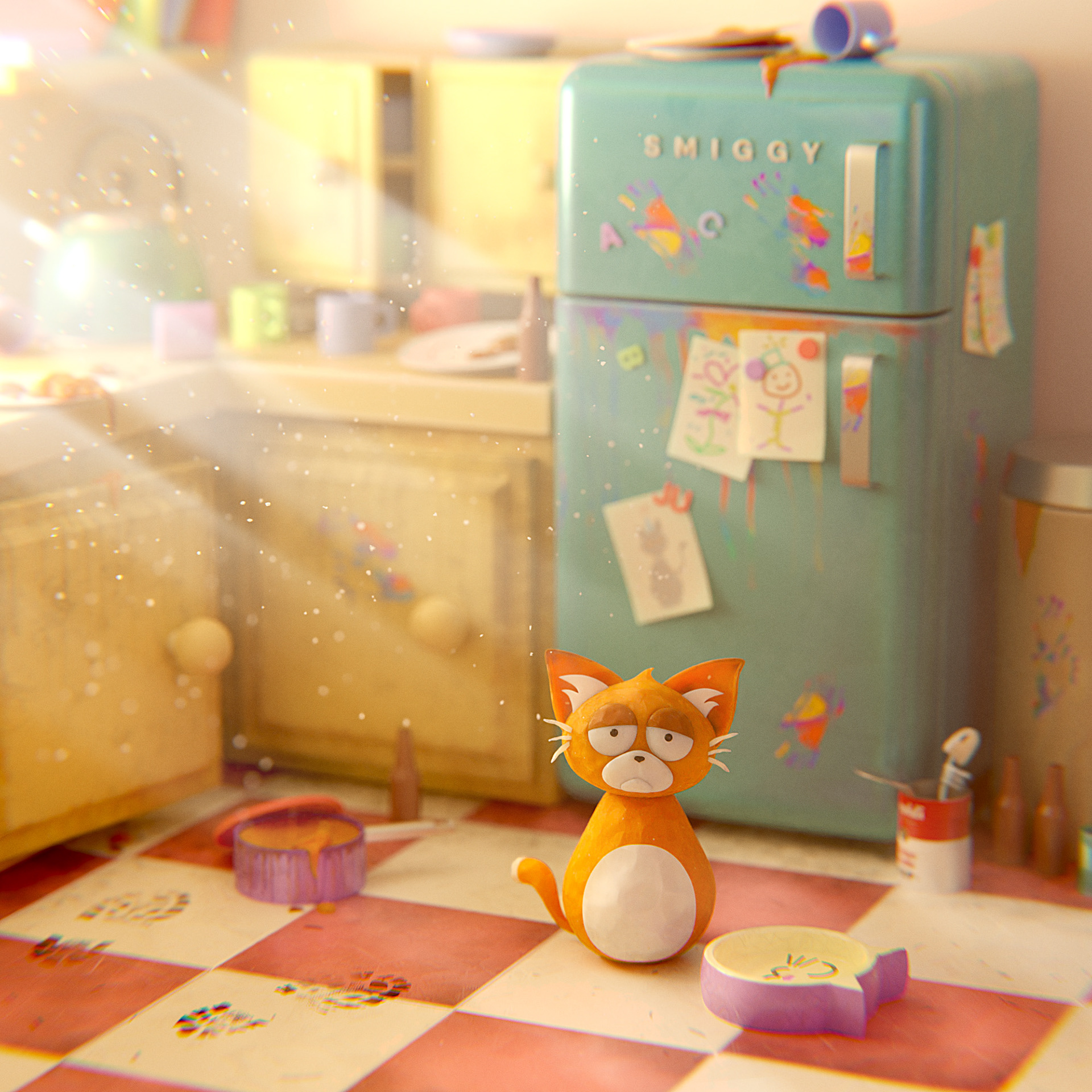 The Cat and the Dirty Kitchen on Behance