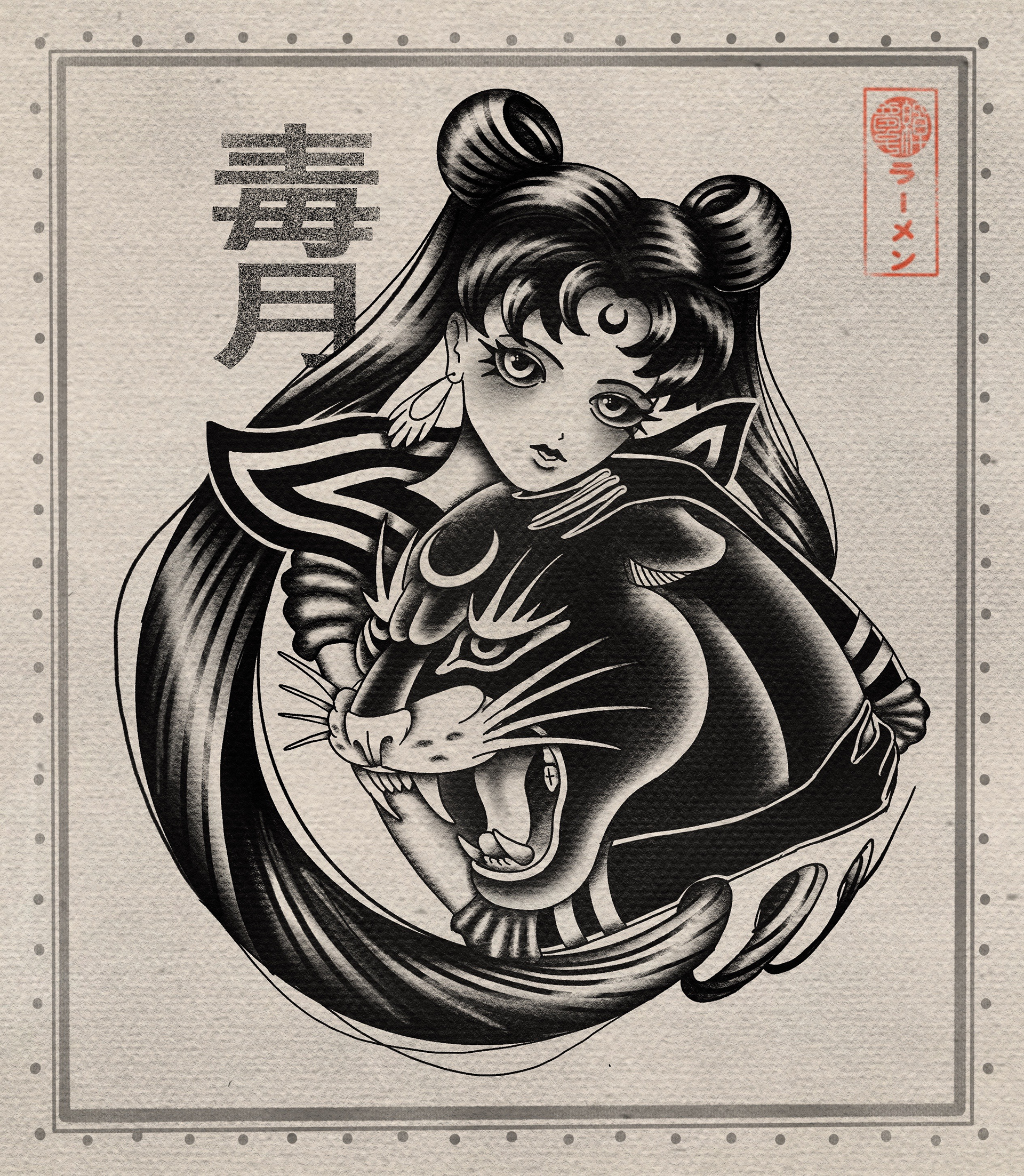 Dark Sailor Moon tattoo design | Behance