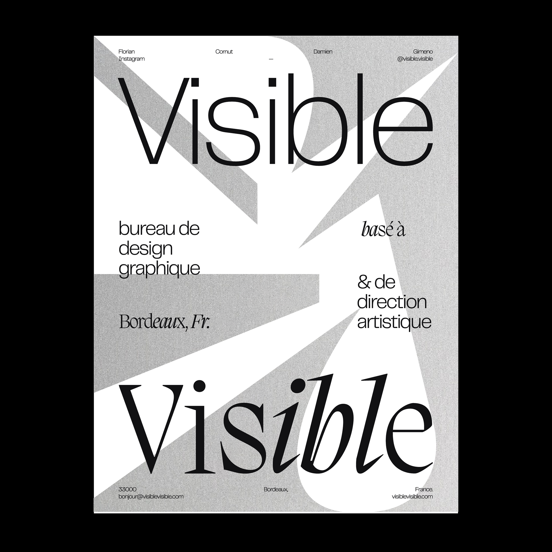 Visible Visible * Type Poster — Editorial Design on Behance