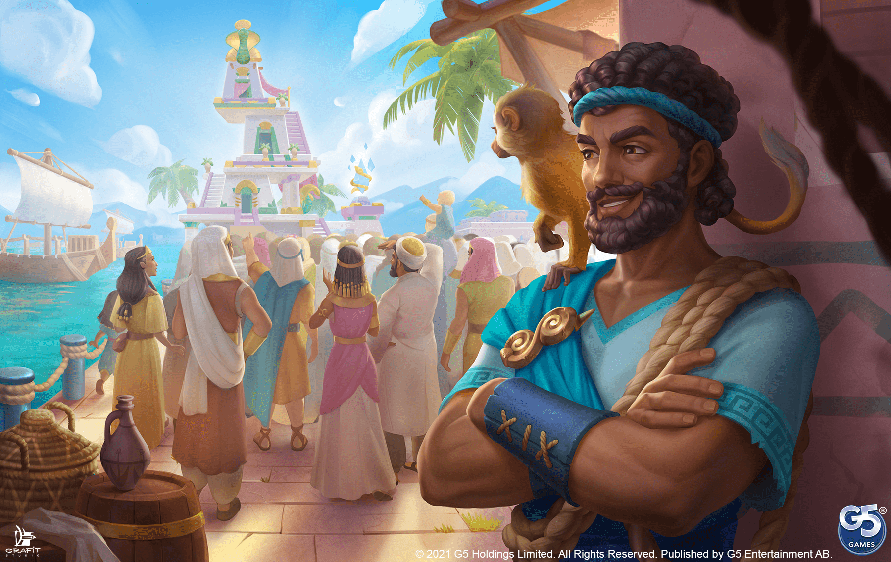 Game illustration we have created for G5 Games' Jewels of Egypt: Gems ...