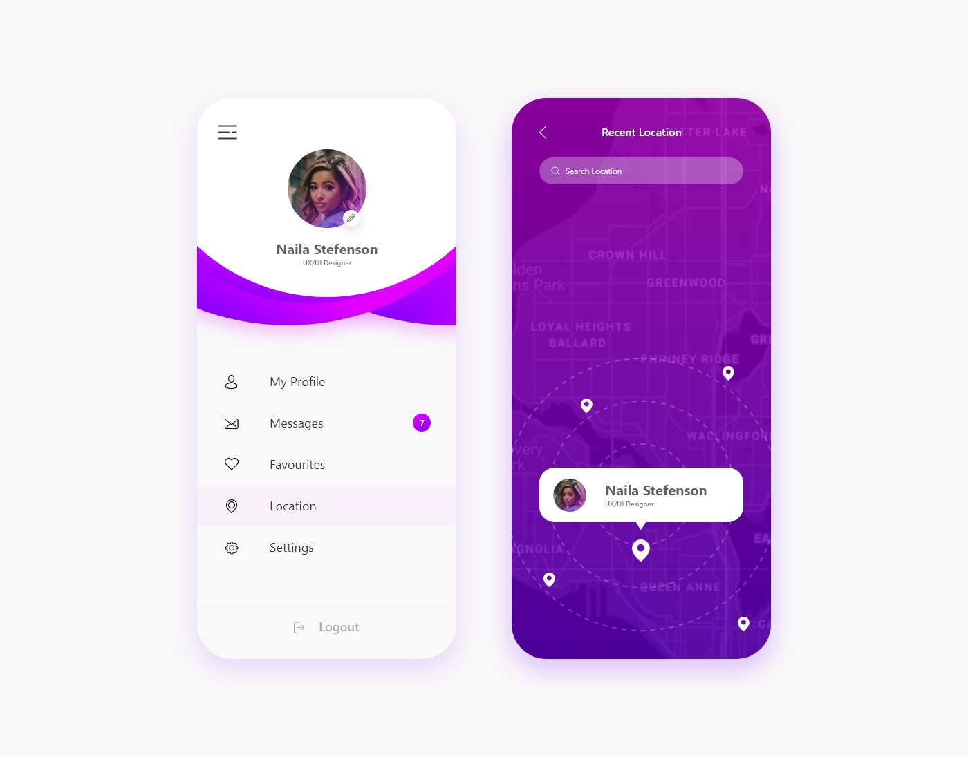 Profile App Ui Design Behance