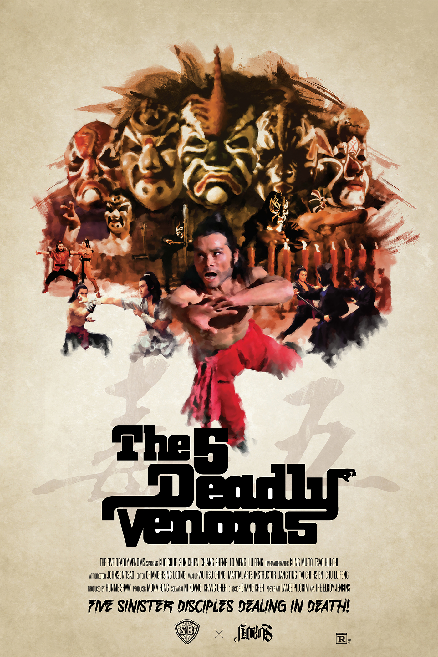 Five Deadly Venoms 1978 Chang Cheh Movie Posters Martial Arts Film Venom Movie
