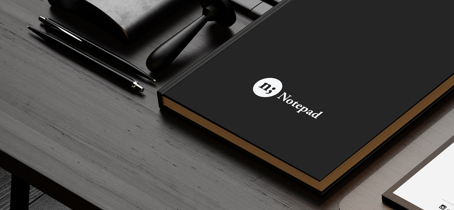 Notepad Poetry’s branding / brand identity for a poetry movement / organisation. Brand collateral.