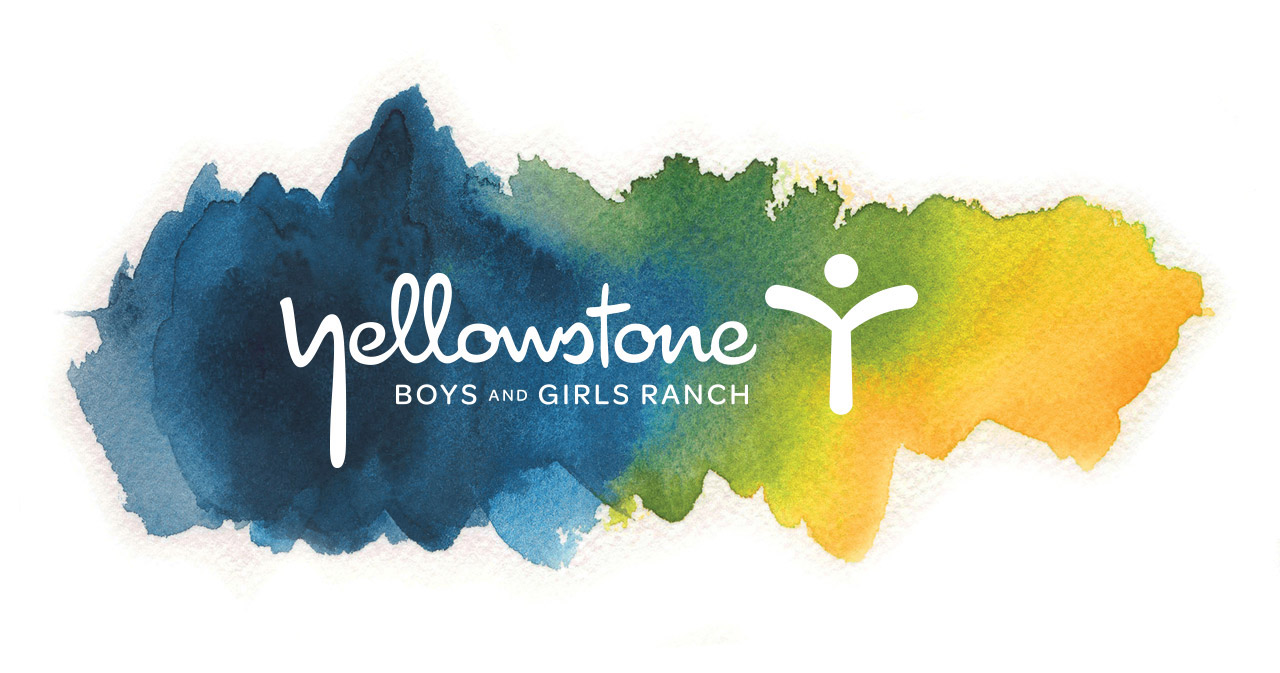 Yellowstone Montana watercolor youth logo brand identity letterhead brochur...