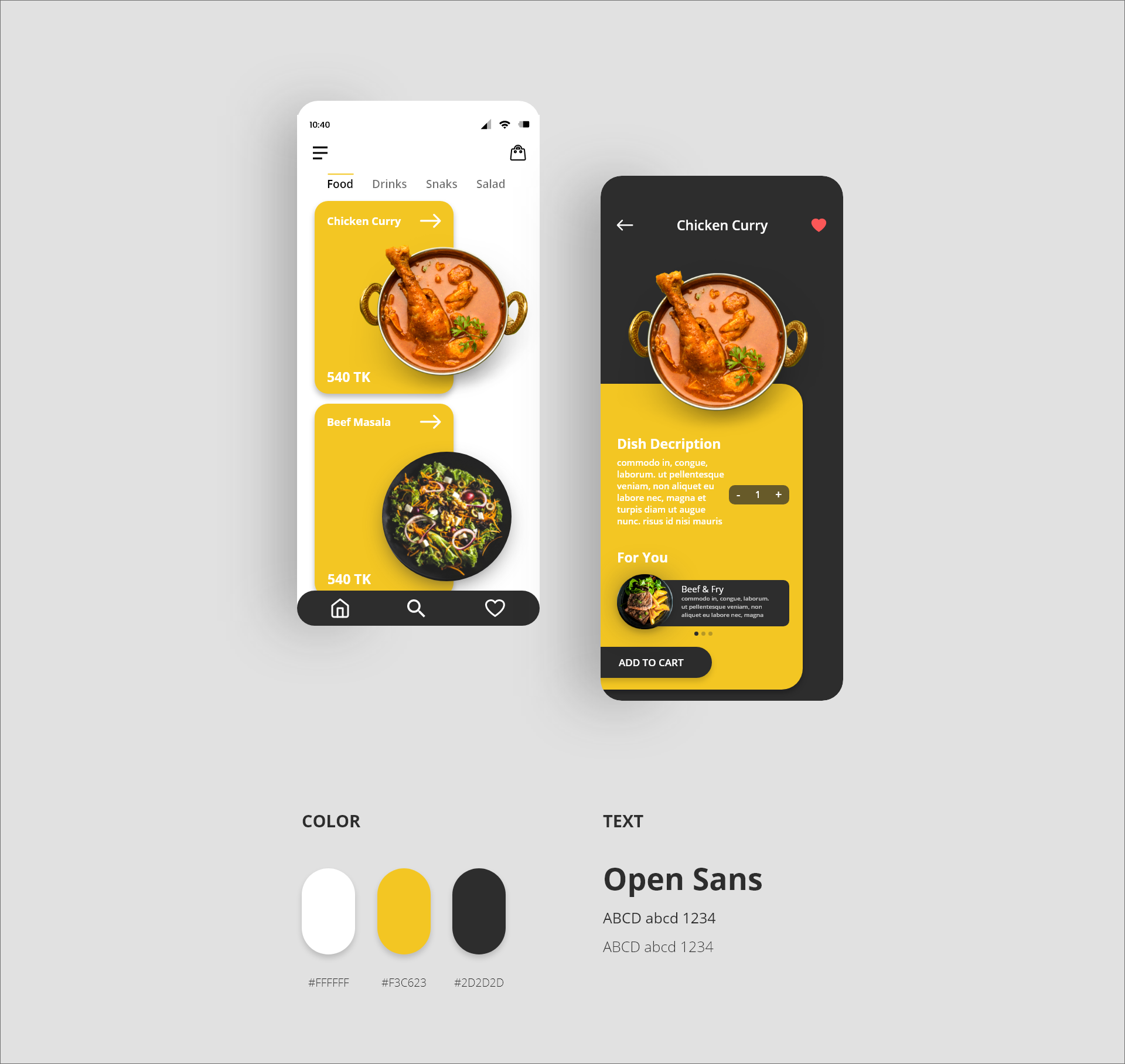 Restaurant app UI design, This one is for them, who love to eat. Hope you also like ti.
Thanks for y